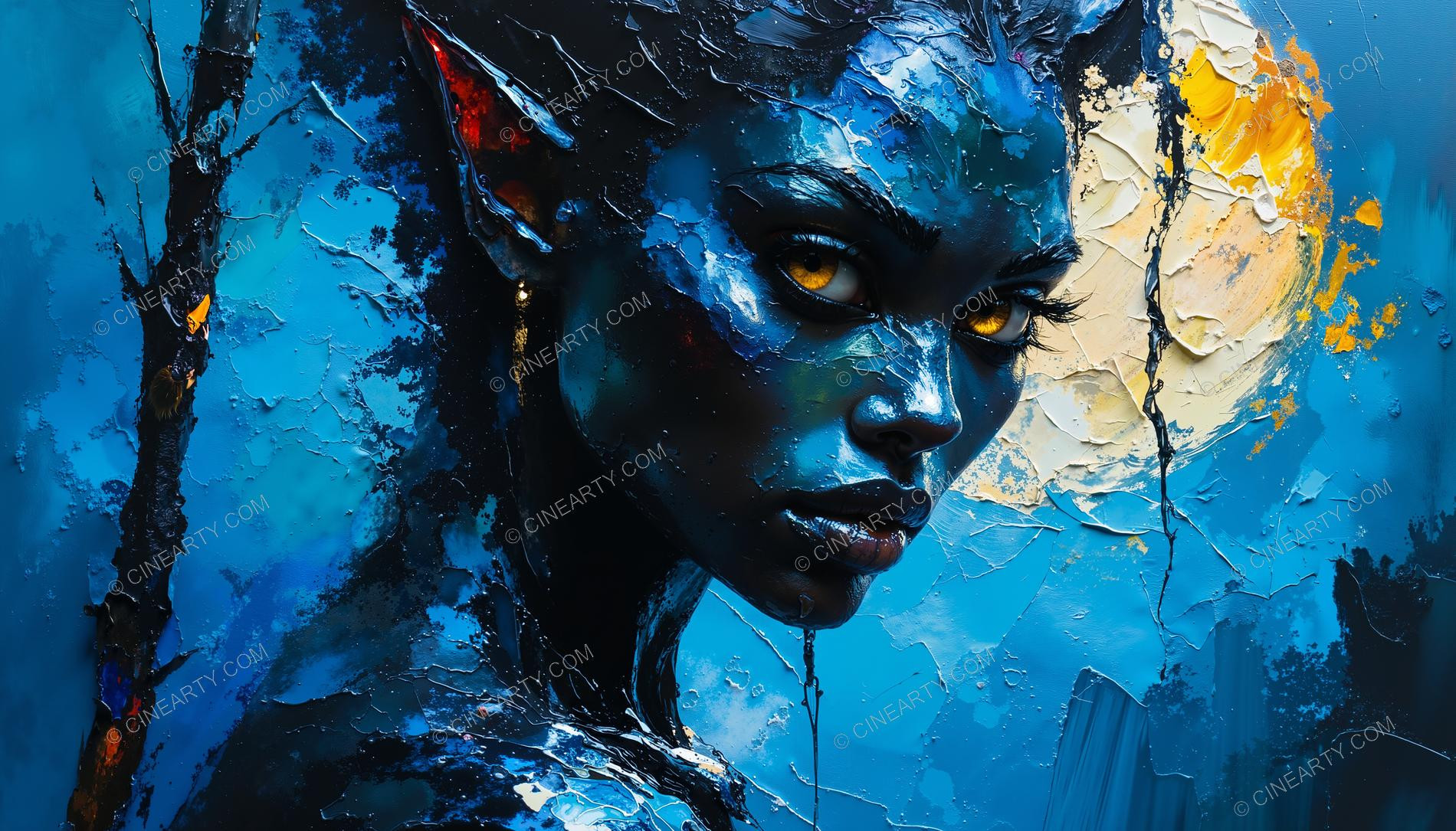 Beautiful Elf Close-up Portrait 37442