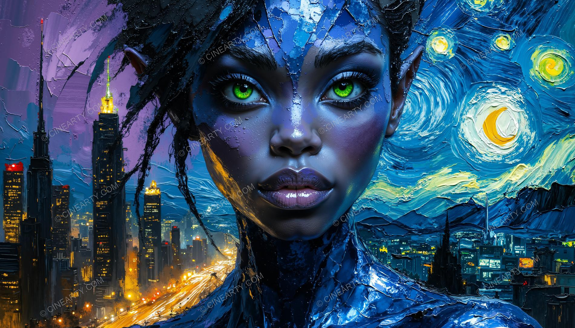 Beautiful Elf Close-up Portrait 82736