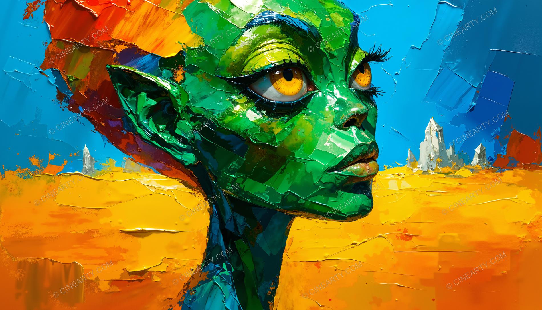 Beautiful Elf Close-up Portrait 61236