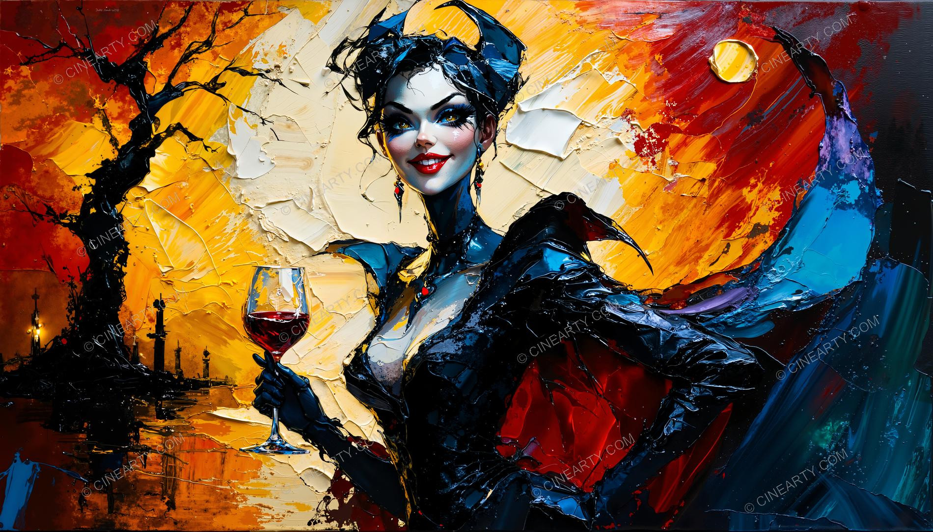 Vampire Woman Portrait 10830