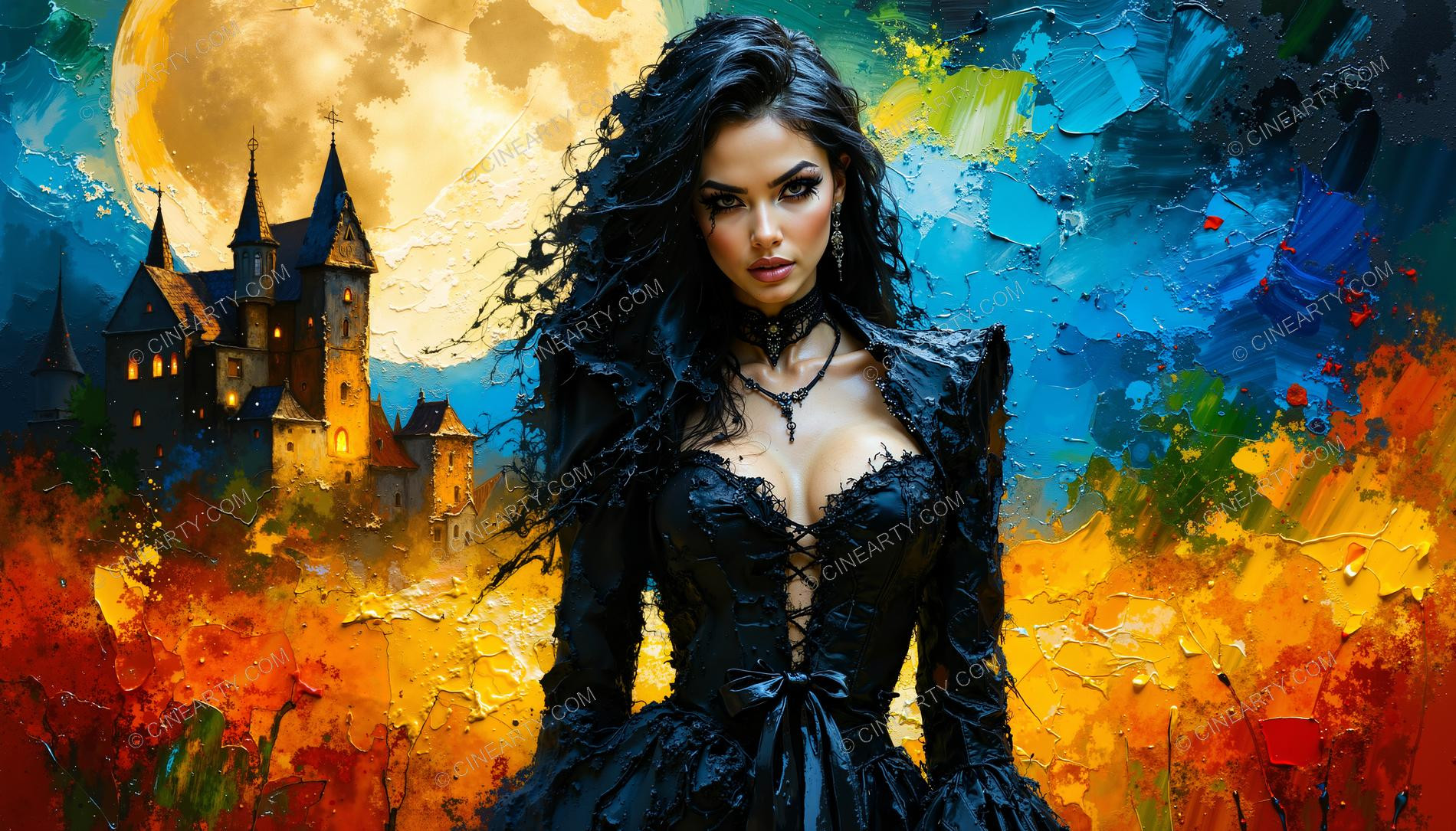 Vampire Woman Portrait 99618