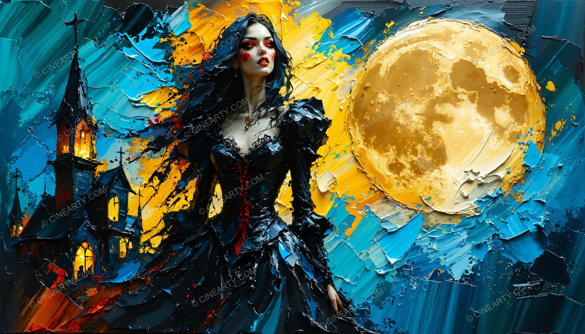 Vampire Woman Portrait 02079