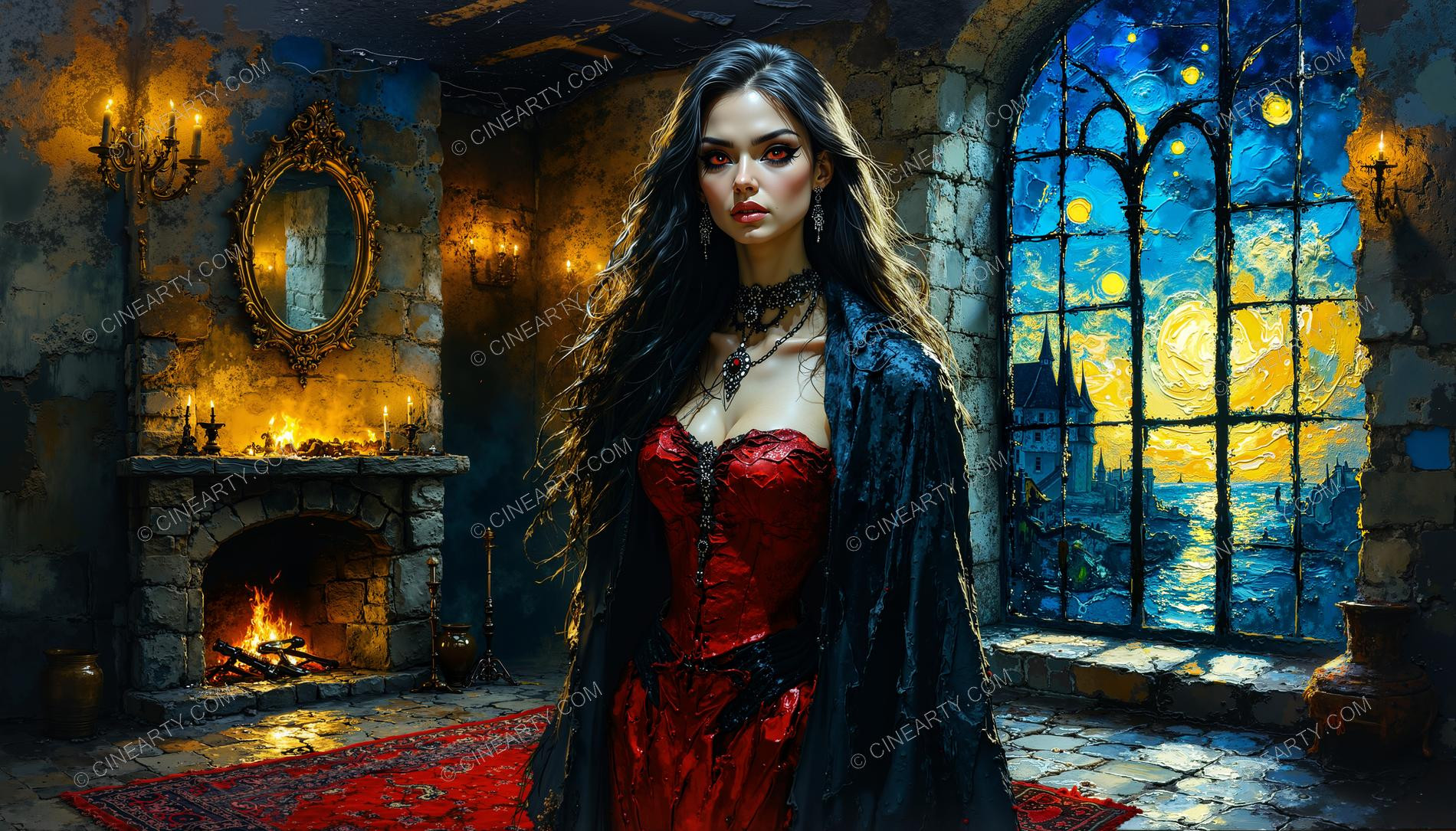 Vampire Woman Portrait 97601