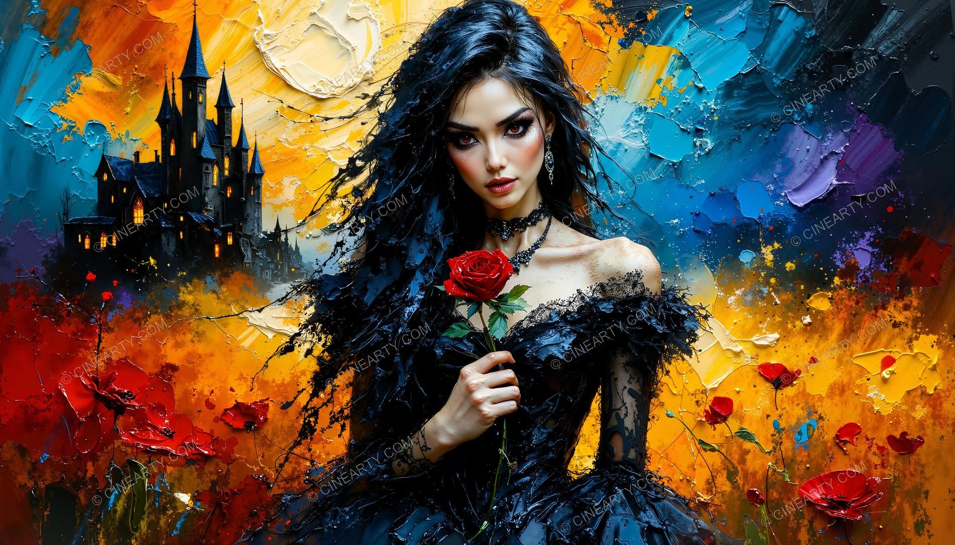 Vampire Woman Portrait 32933