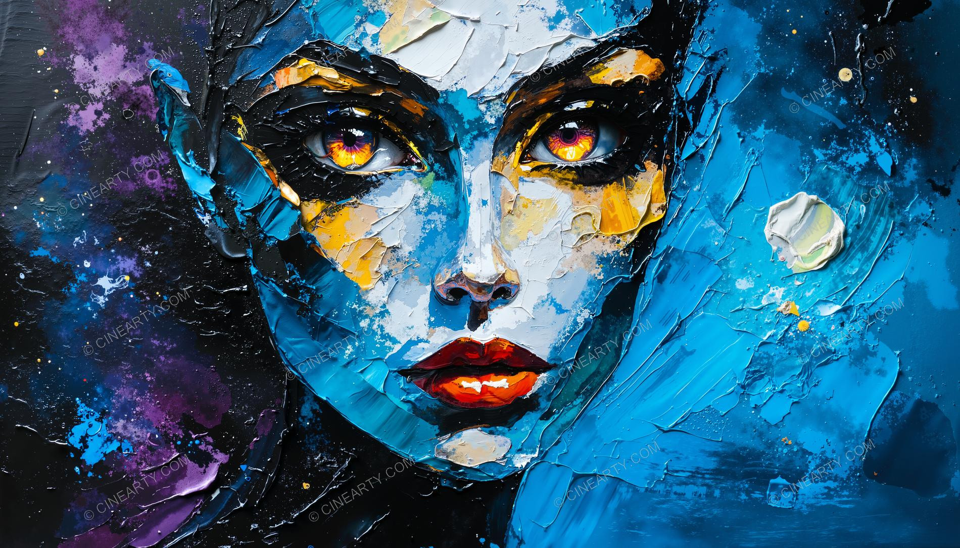 Beautiful Woman Close-up Portrait 06144