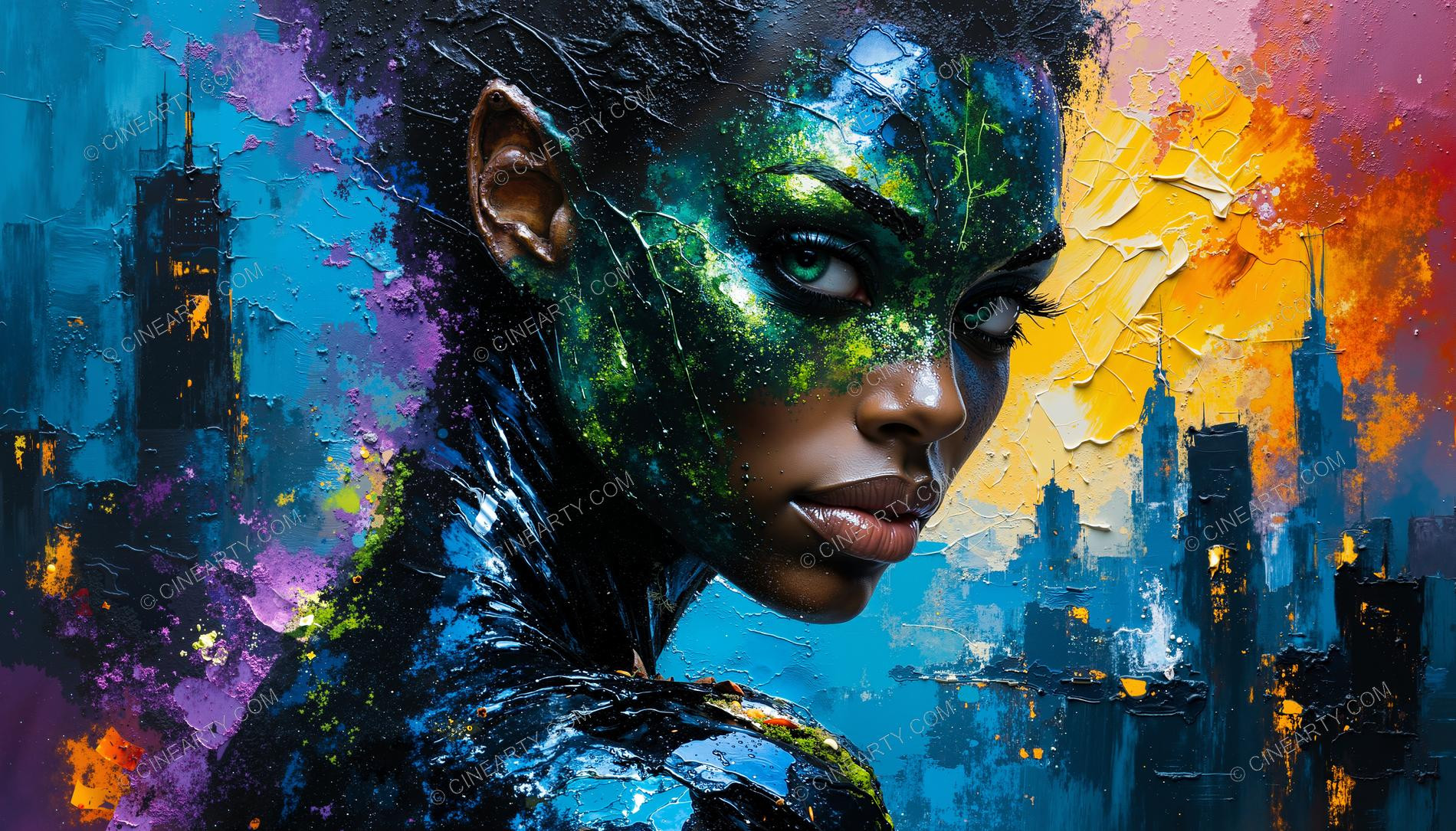 Beautiful Woman Close-up Portrait 10077