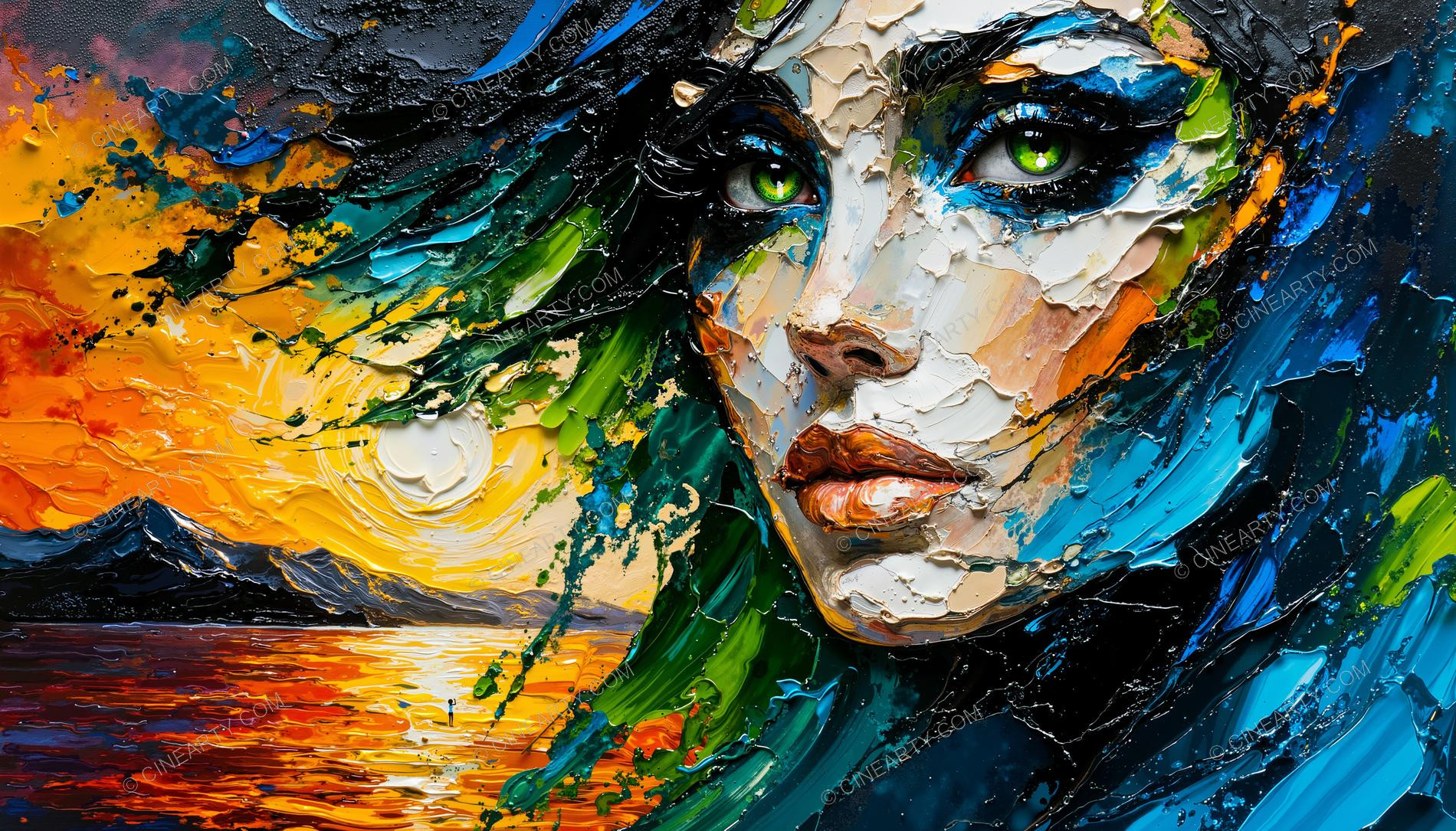 Beautiful Woman Close-up Portrait 57960