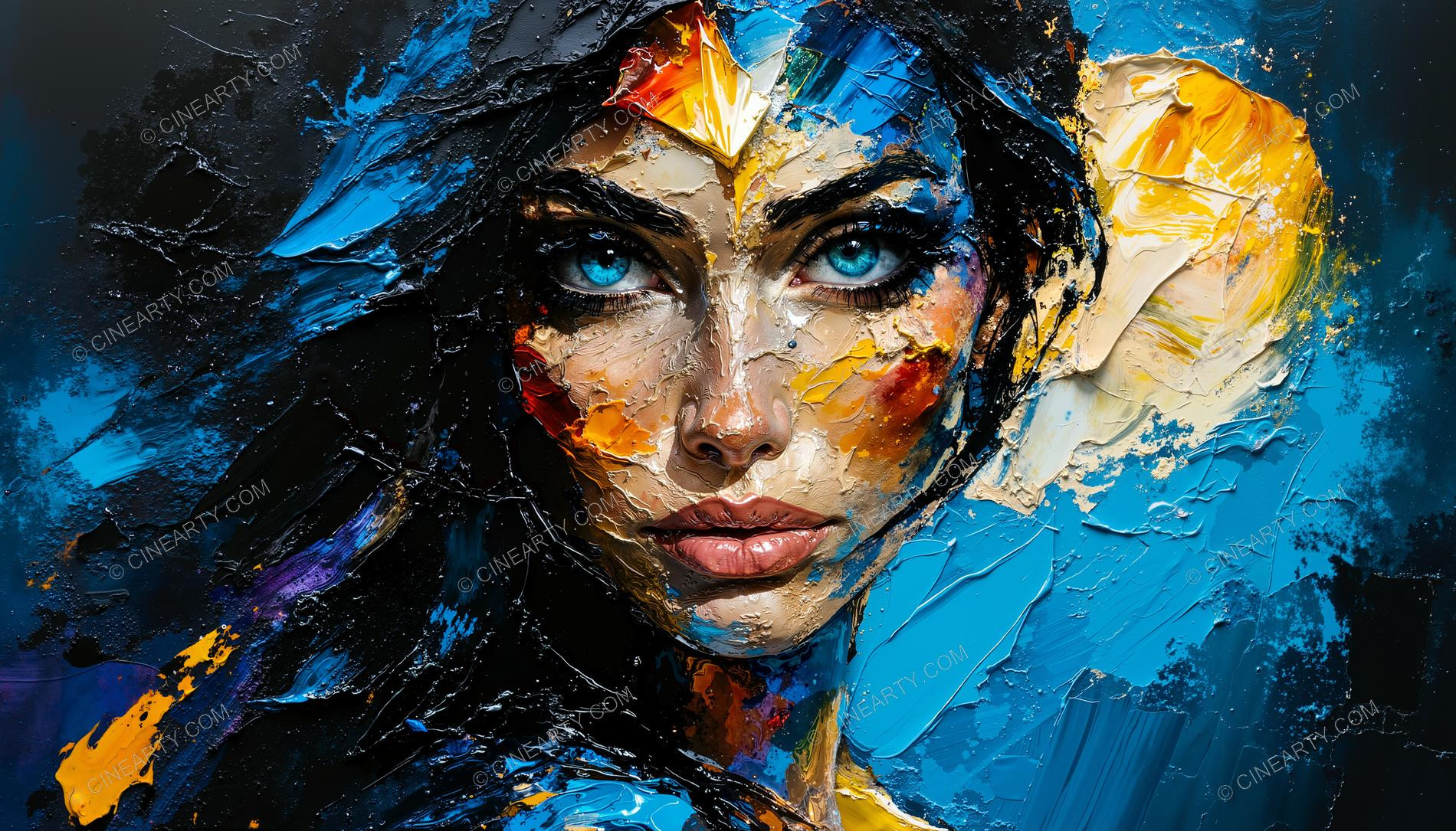 Beautiful Woman Close-up Portrait 74096