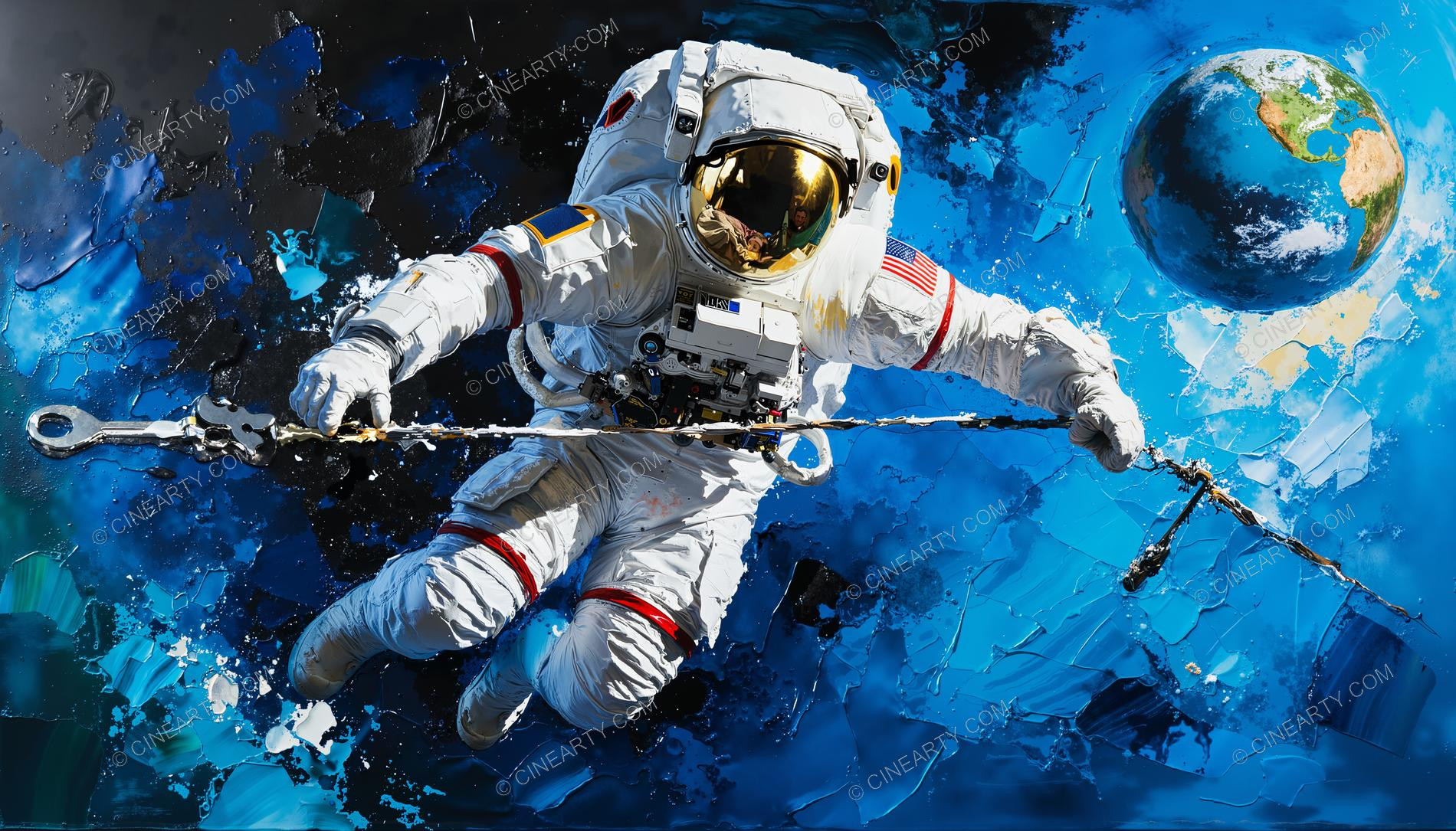 Astronaut in outer space 94220
