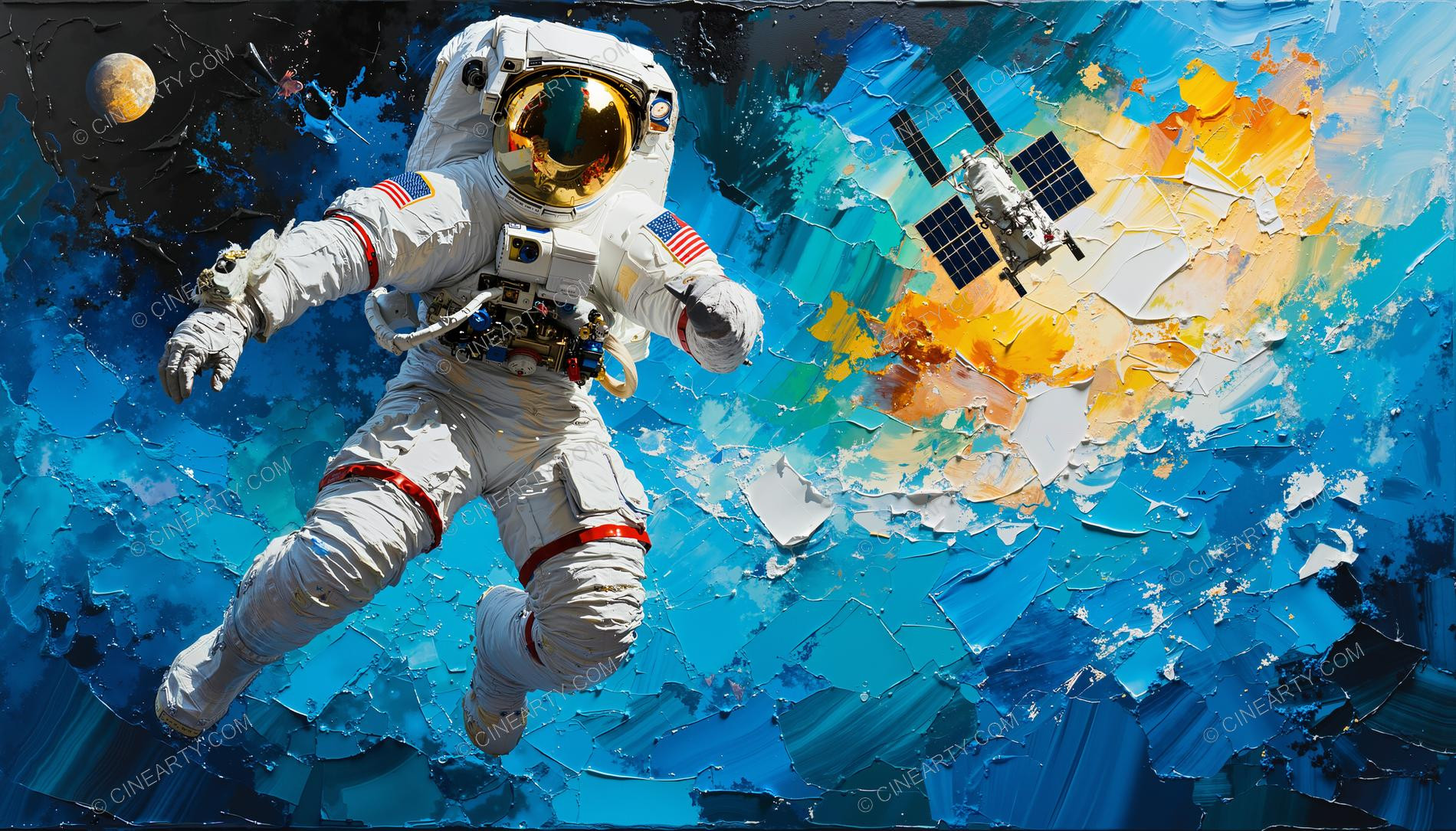 Astronaut in outer space 07462