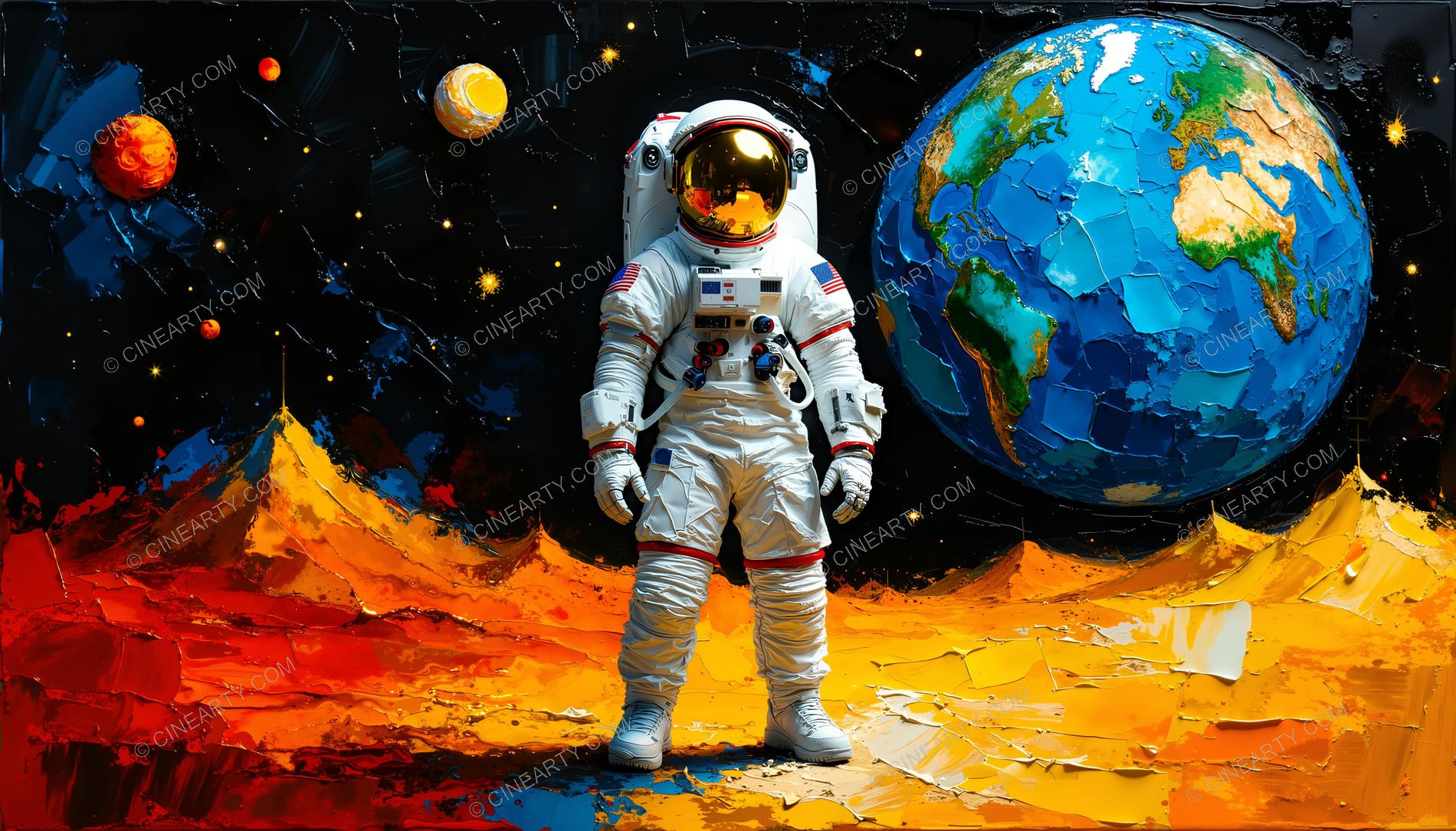 Astronaut in outer space 37268