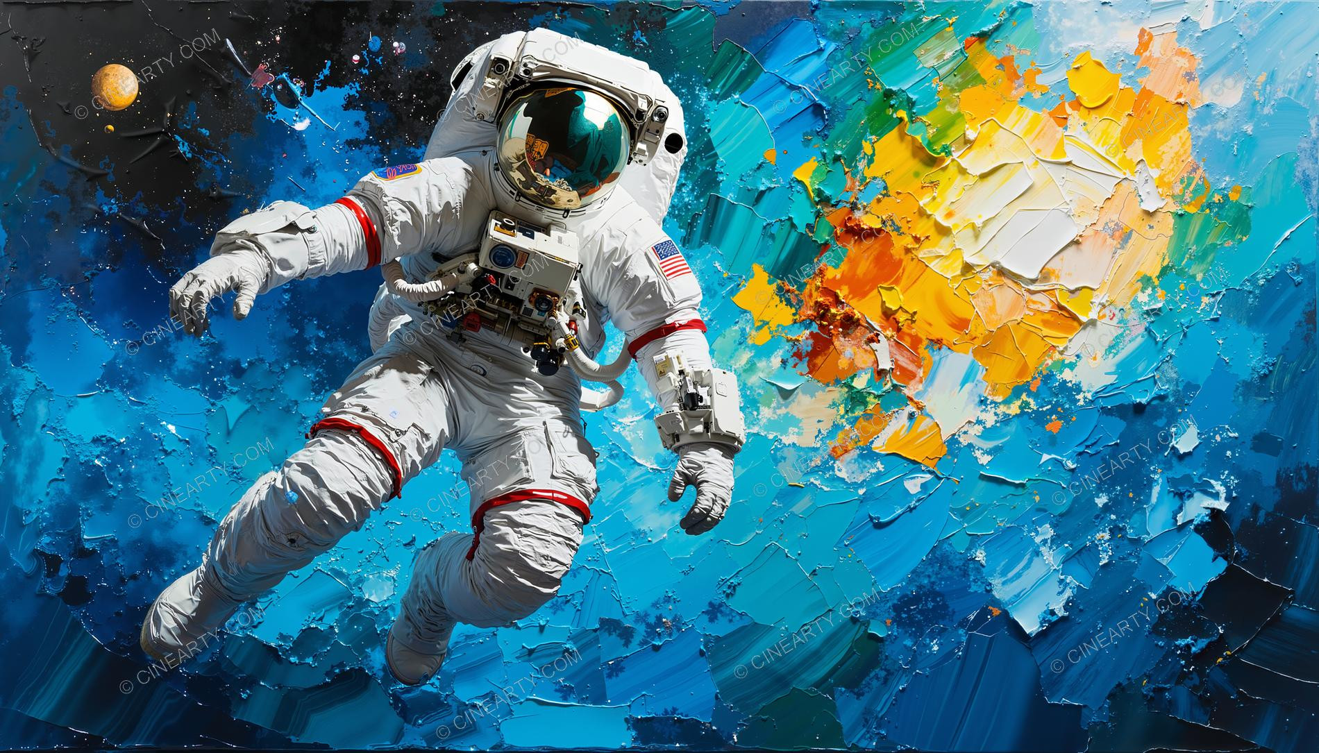 Astronaut in outer space 86791