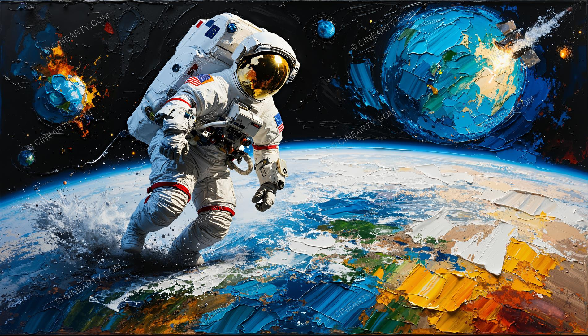 Astronaut in outer space 07076