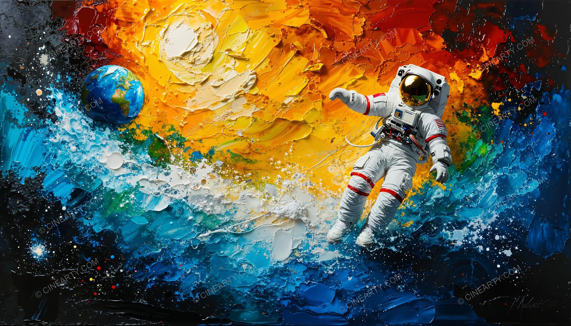 Astronaut in outer space 25630