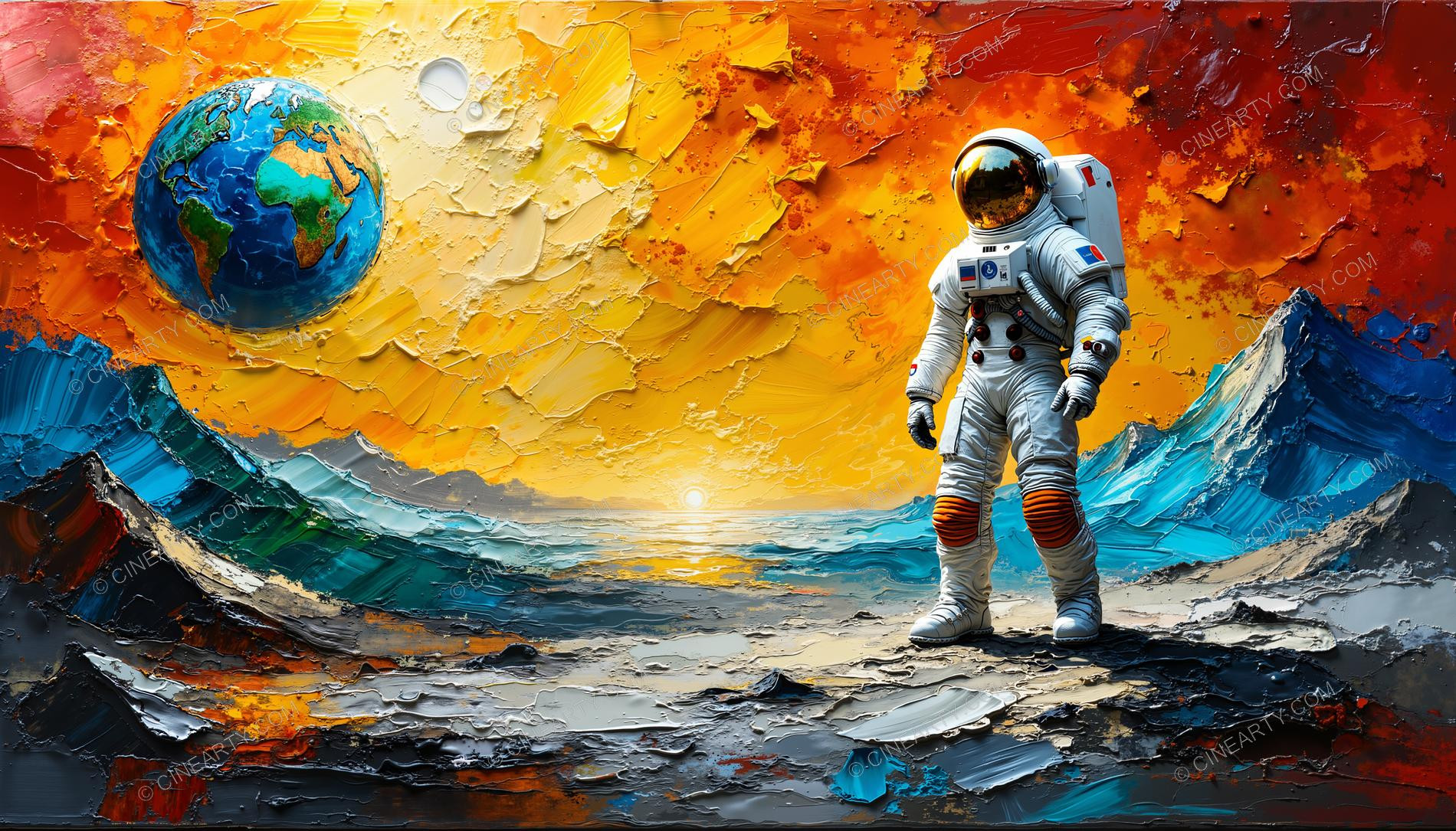 Astronaut in outer space 13426