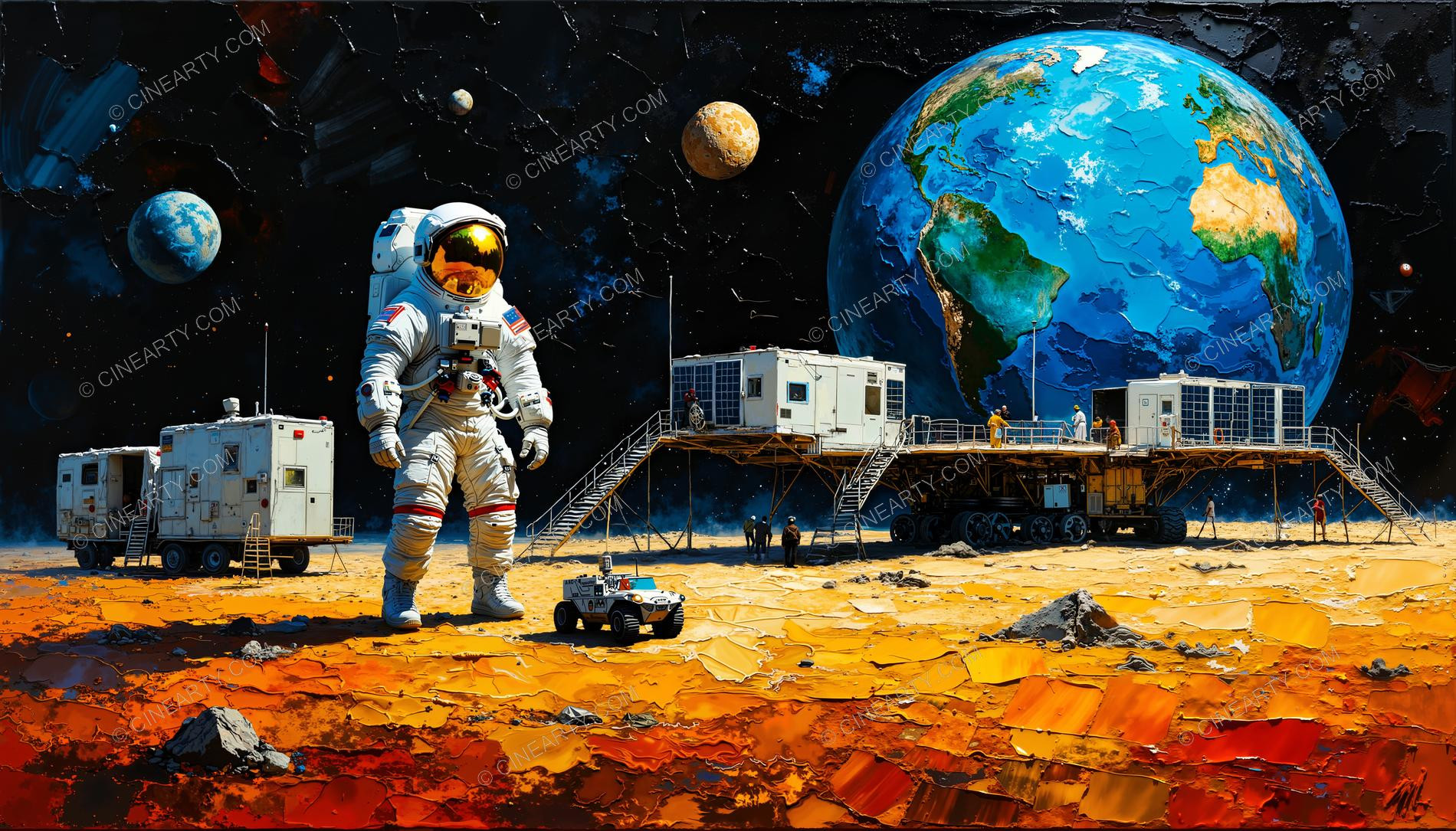 Astronaut in outer space 82738