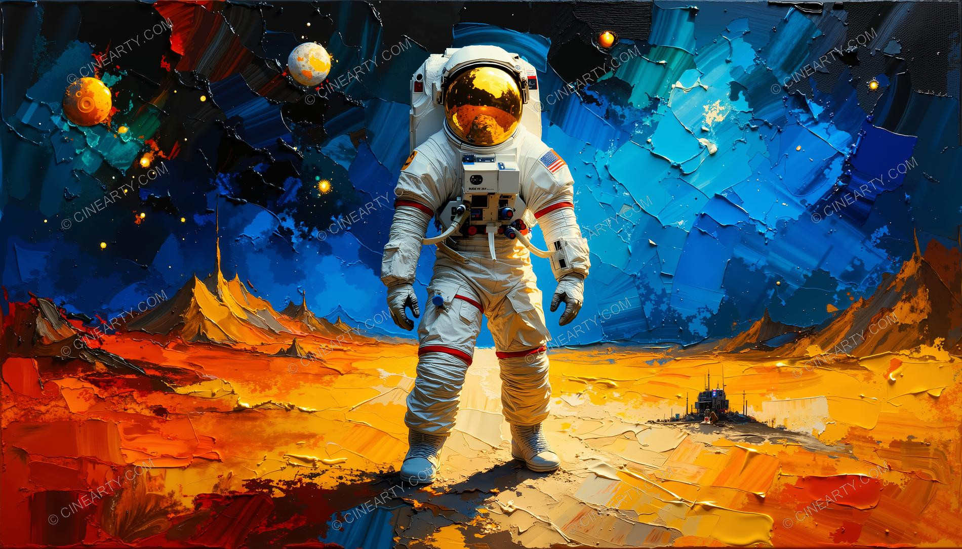 Astronaut in outer space 50889