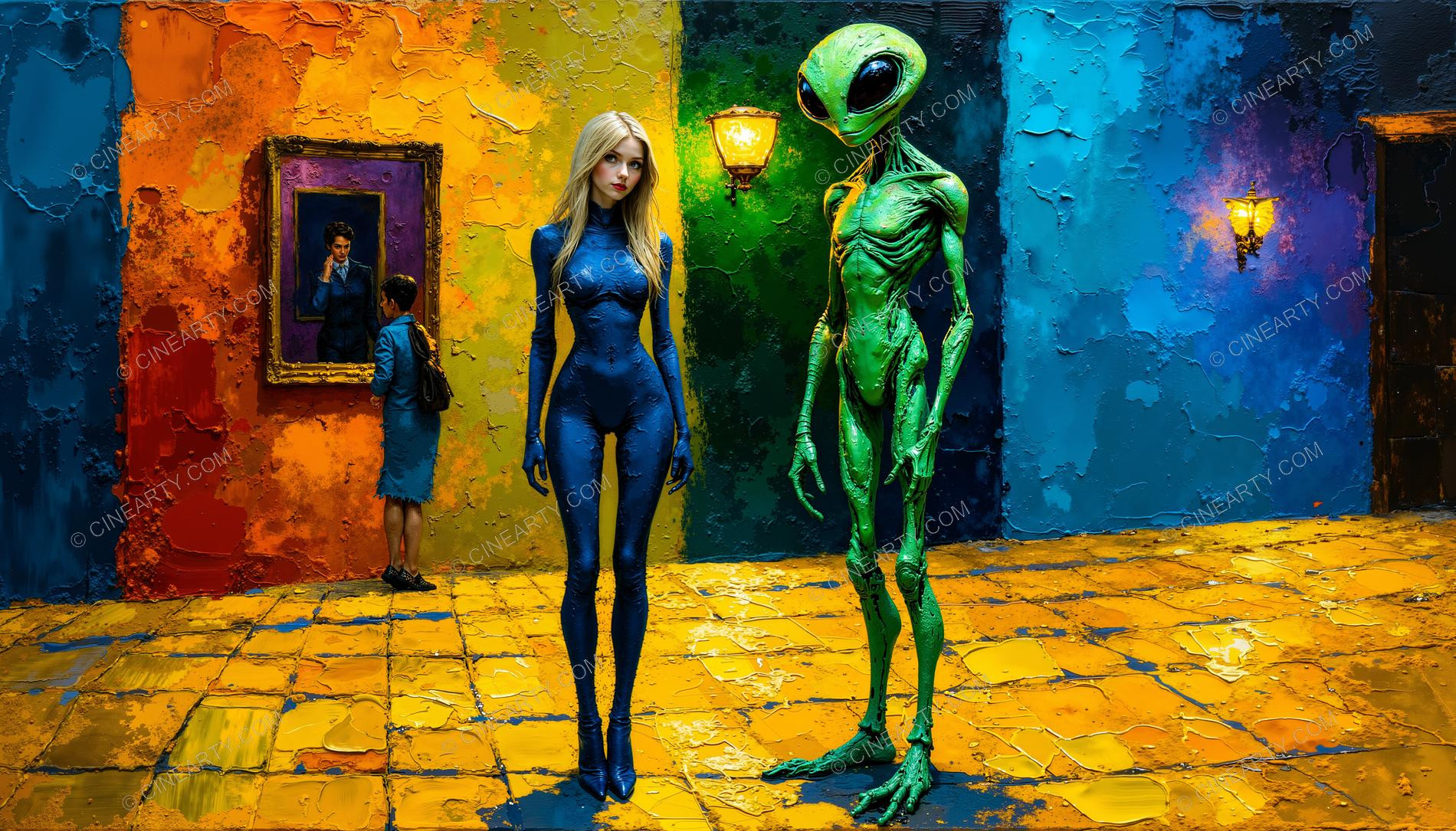 Gril meet Alien 13970