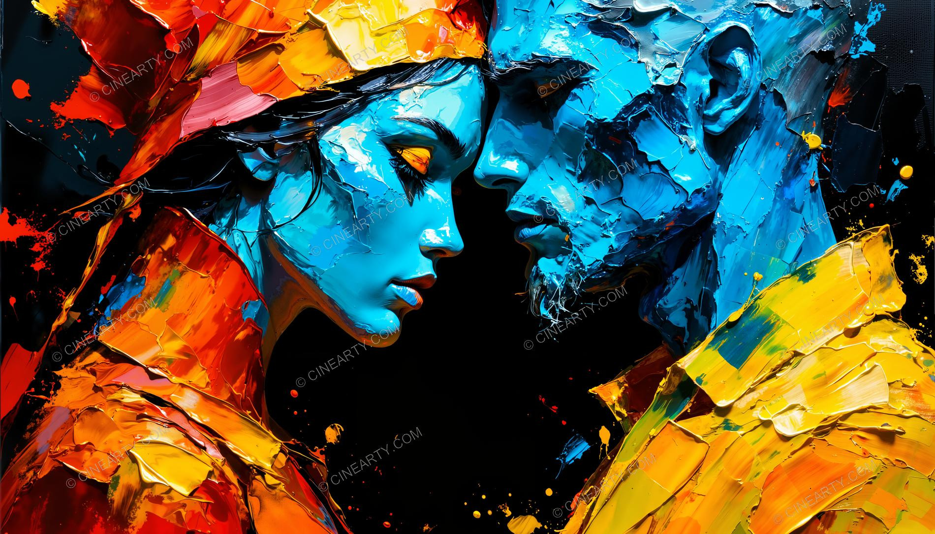 Portrait of a Woman and an Alien 02957