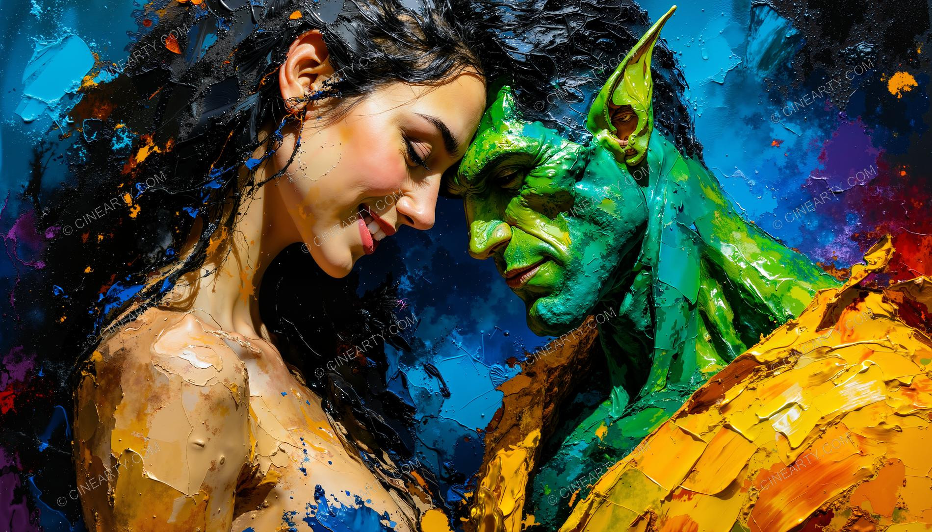 Portrait of a Woman and an Alien 80163