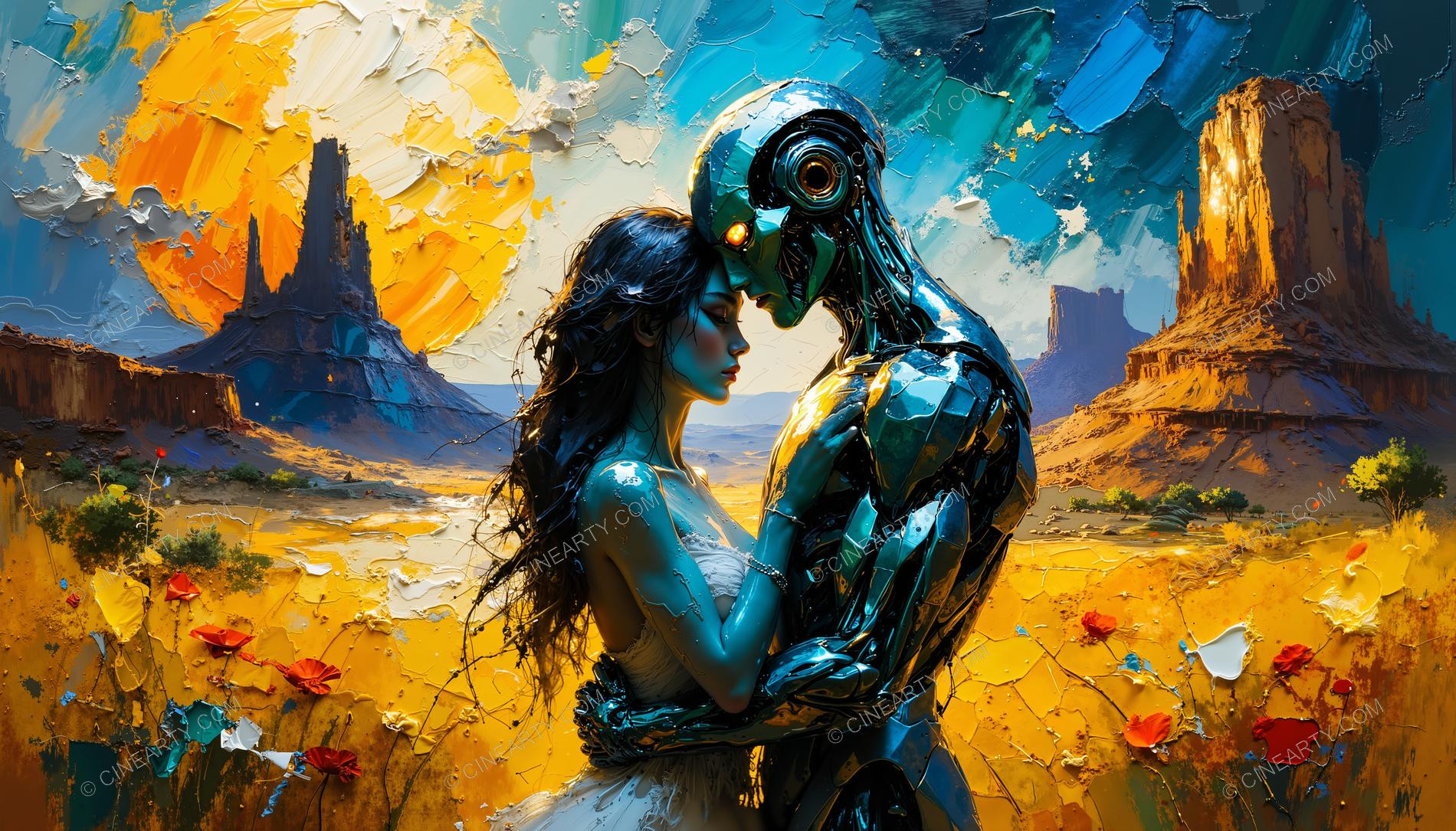 Portrait of a Woman and an Alien 67509