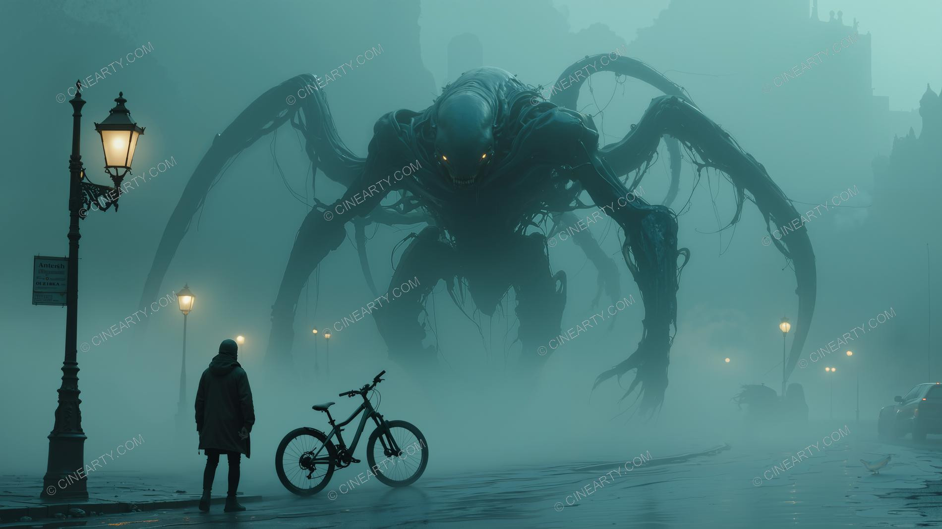 Alien Monster On the City Street 91852