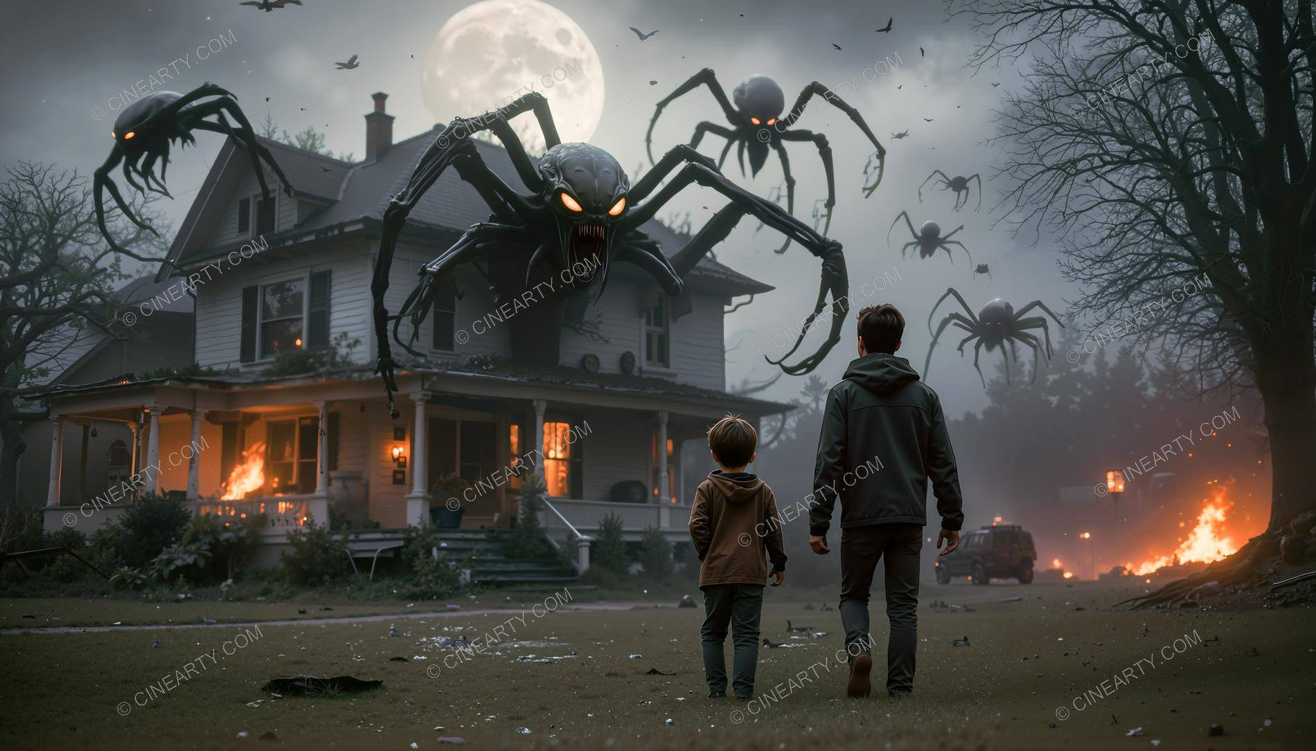 Alien Monster On the Town Street 86053