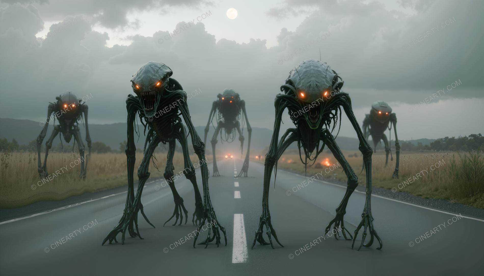 Alien Monsters are Exploring Countryside 97562