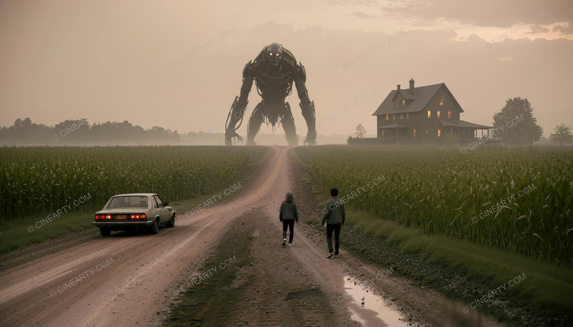 Alien Monsters on Farm 87270