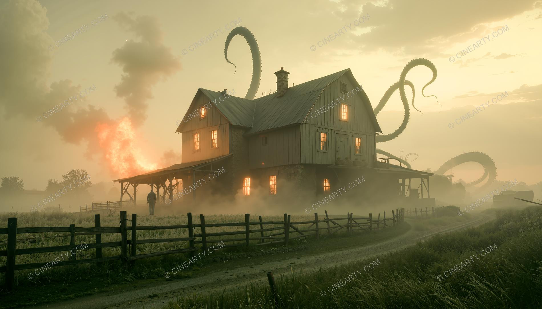 Alien Monsters on Farm 39826