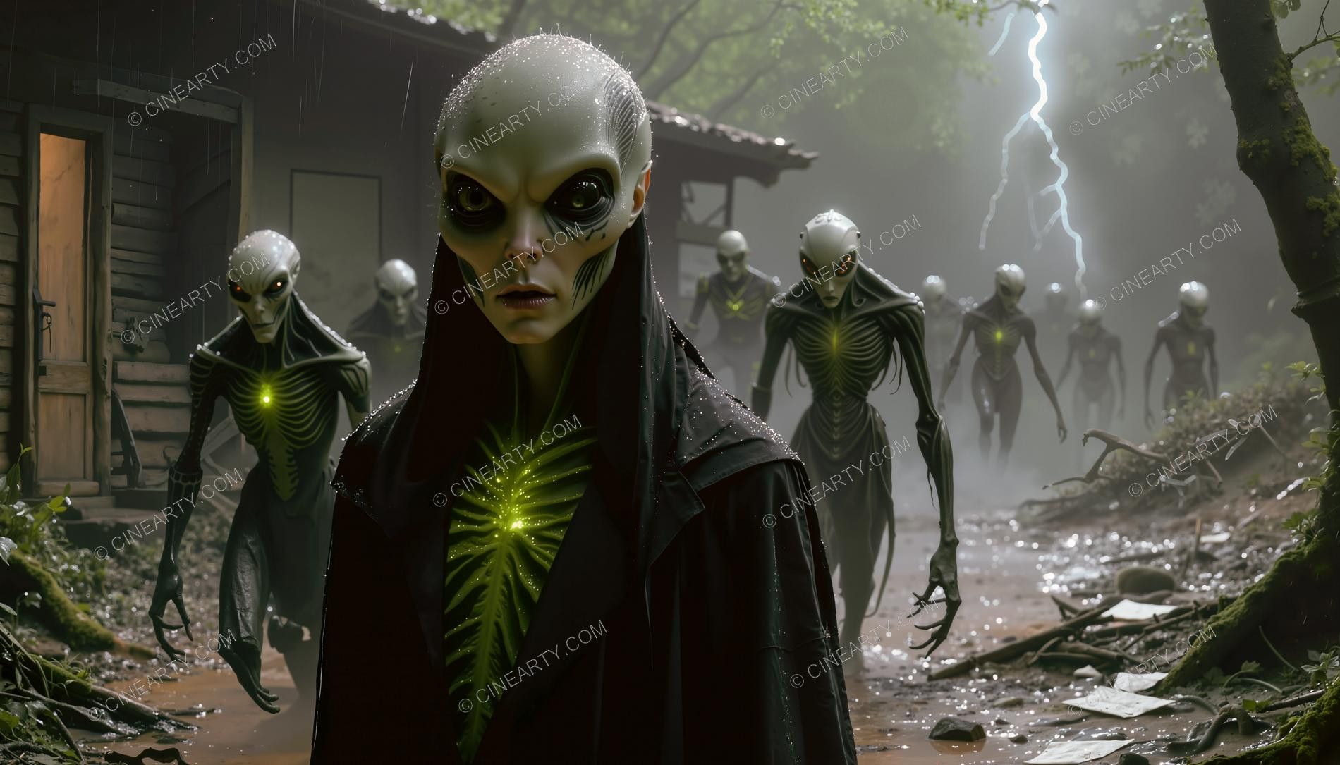 Aliens Classic Humanoids Take Over Earth 09213