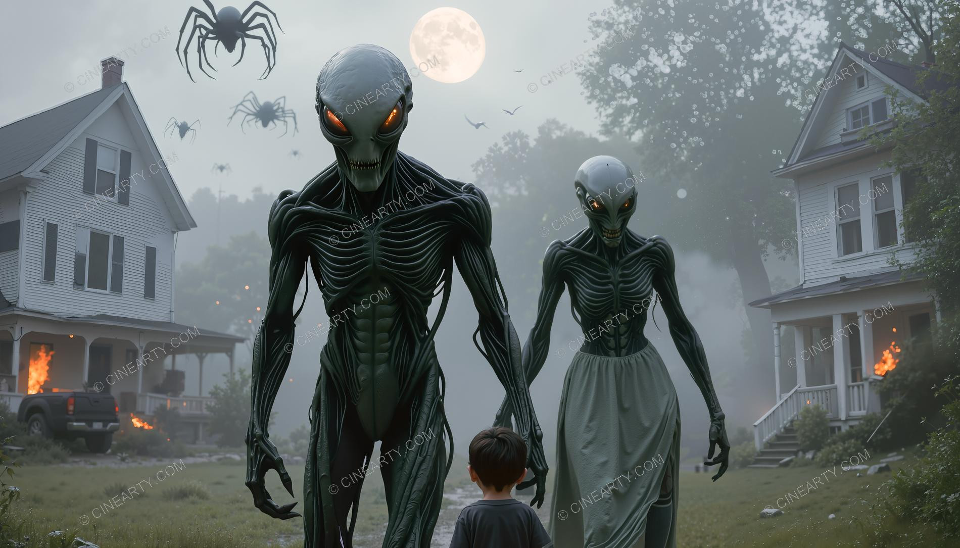 Aliens Classic Humanoids Take Over Earth 94474