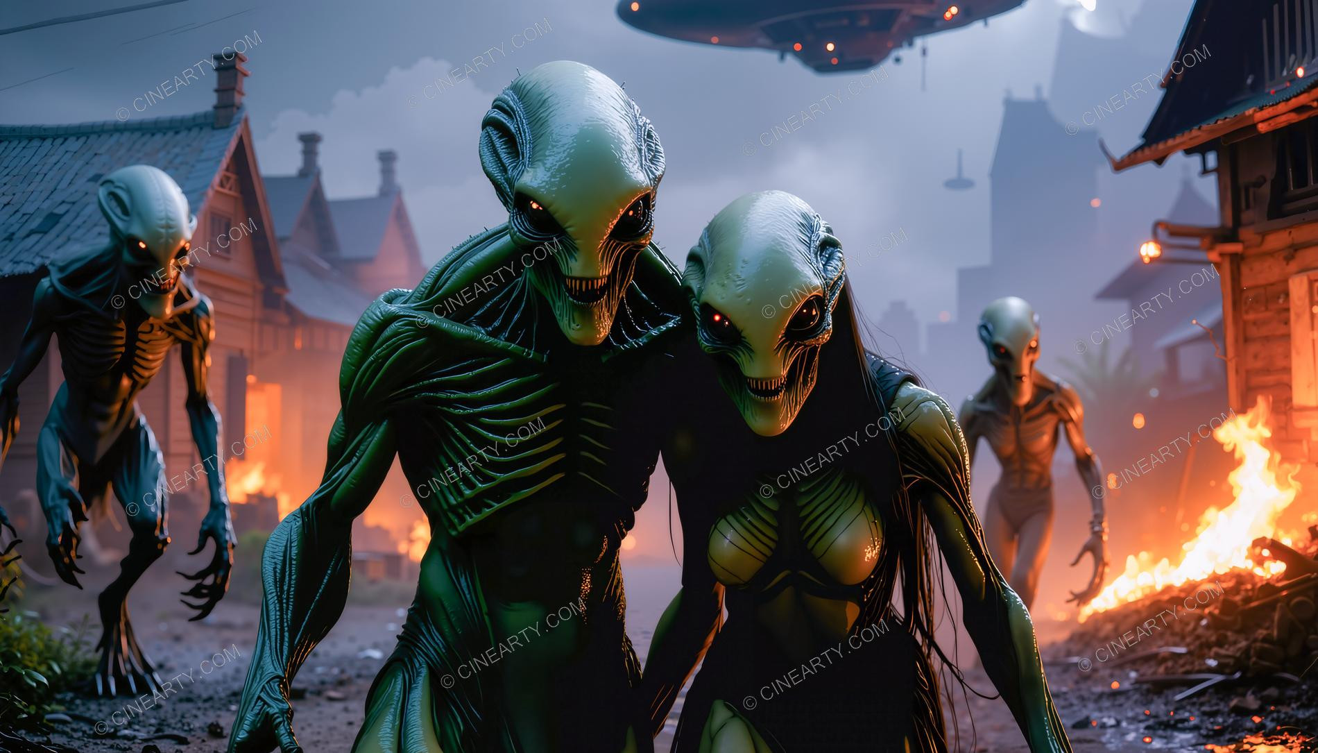 Aliens Classic Humanoids Take Over Earth 26181