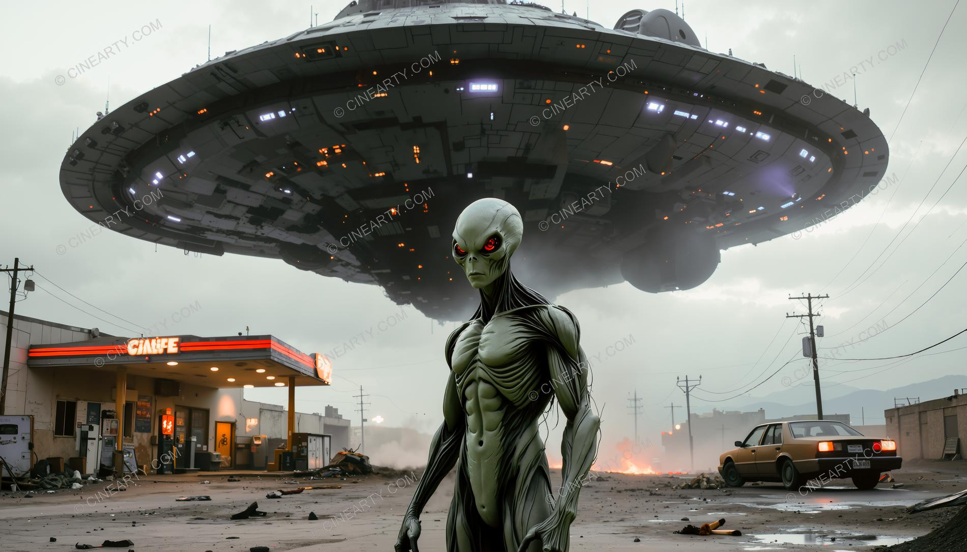 Aliens Classic Humanoids Take Over Earth 88828