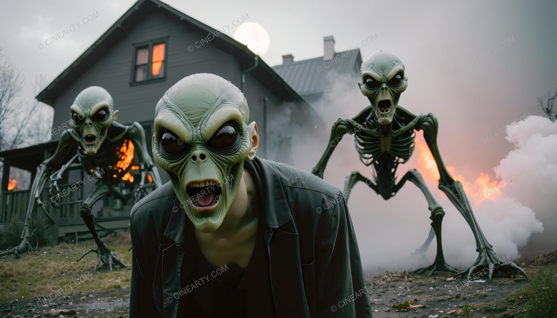 Aliens Classic Humanoids Take Over Earth 57075