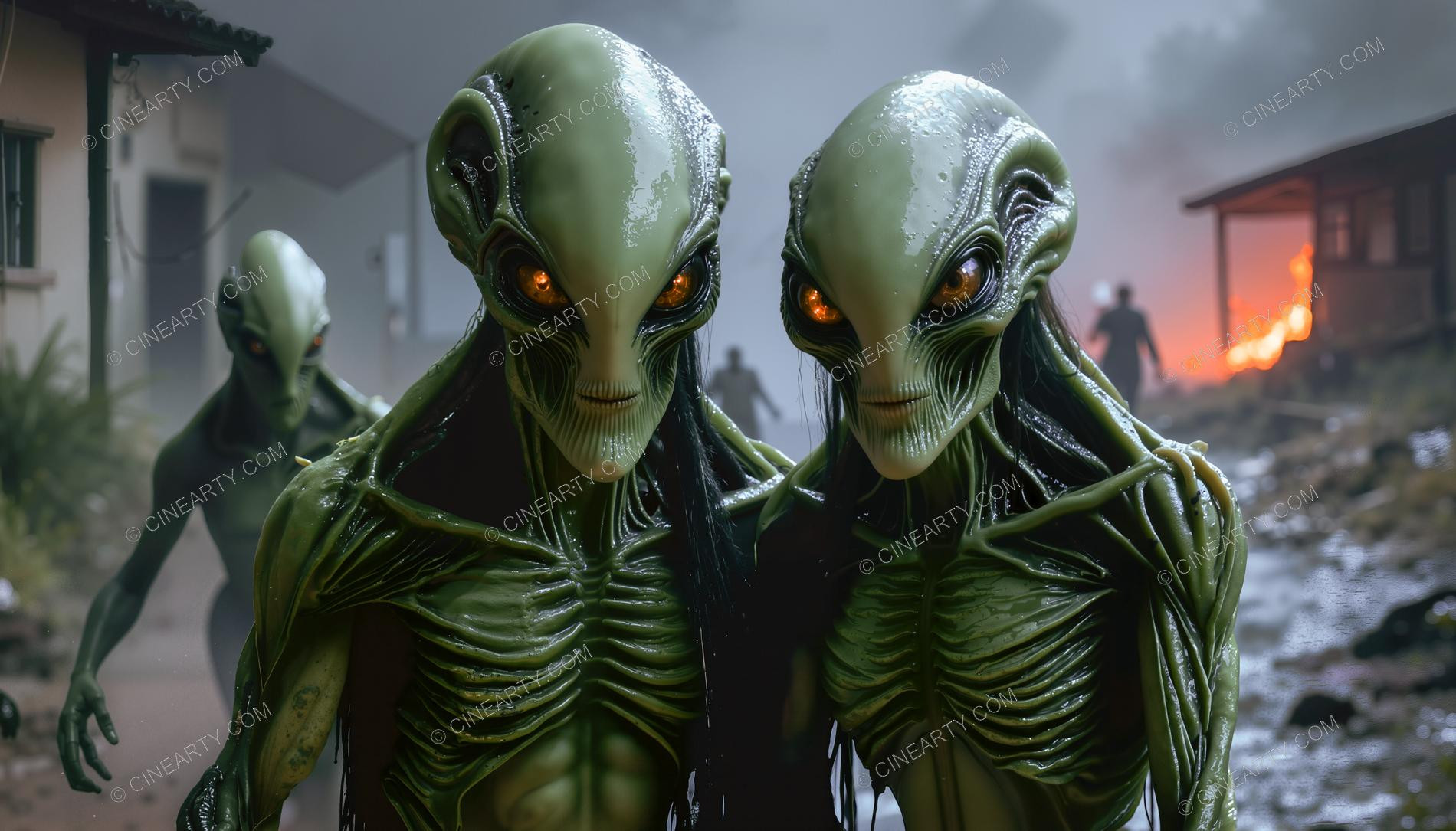 Aliens Classic Humanoids Take Over Earth 98406