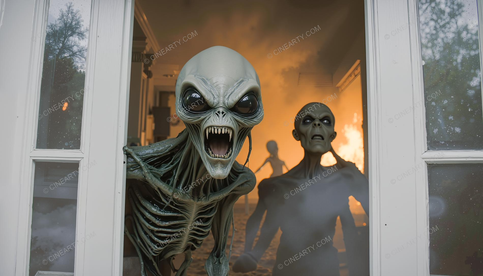 Aliens Classic Humanoids Take Over Earth 09746