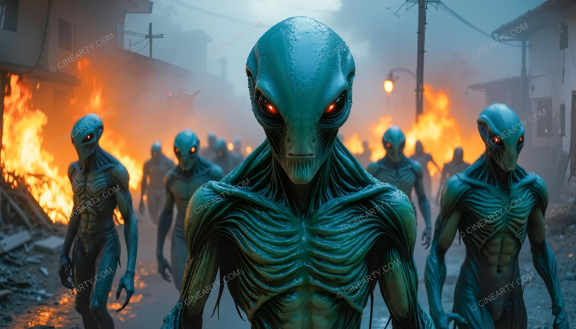 Aliens Classic Humanoids Take Over Earth 35135