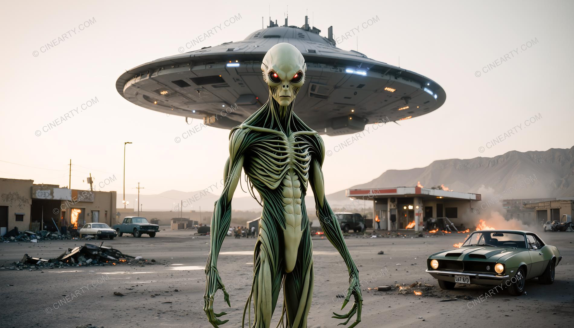 Aliens Classic Humanoids Take Over Earth 25744