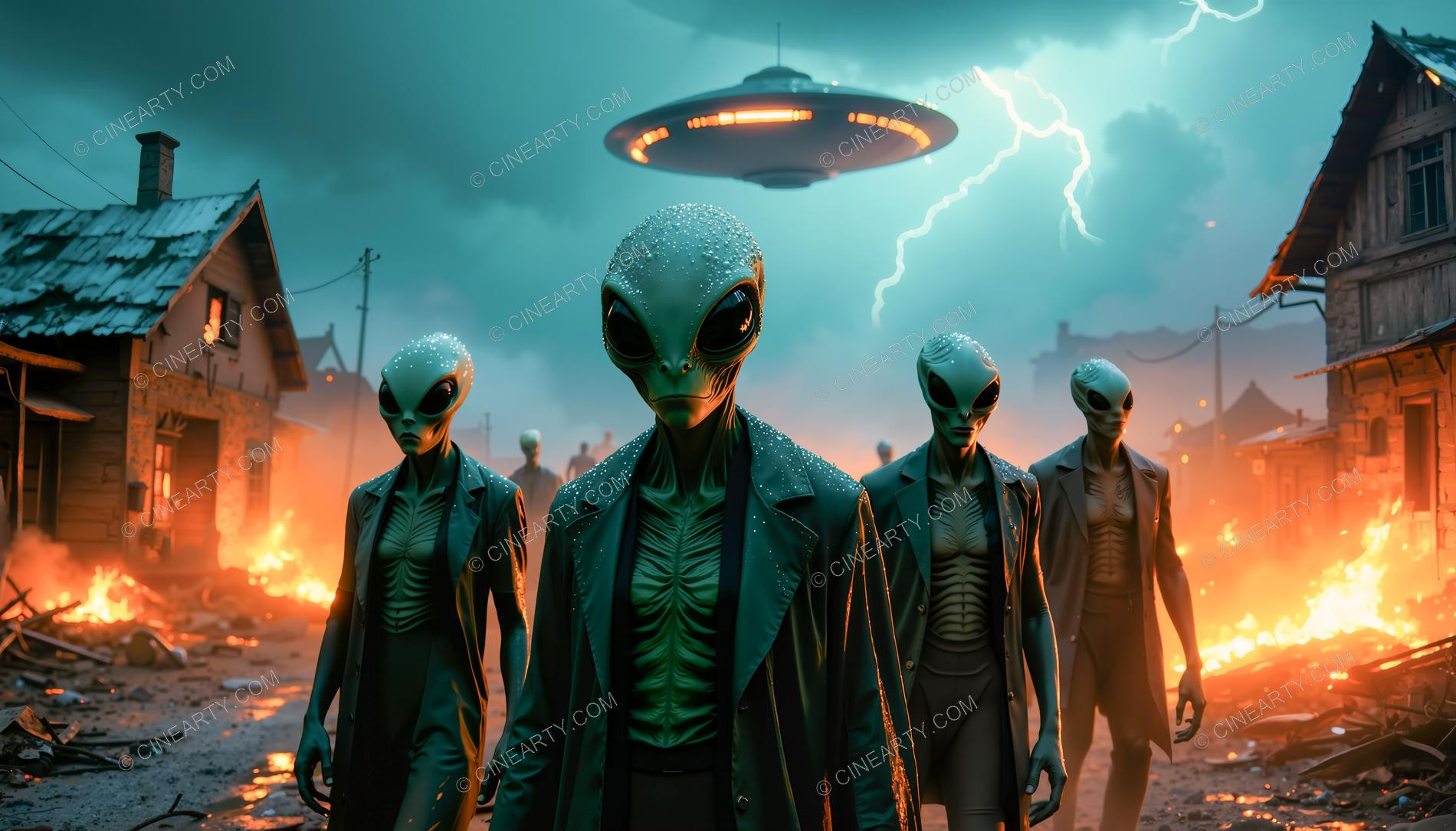 Aliens Classic Humanoids Take Over Earth 37841