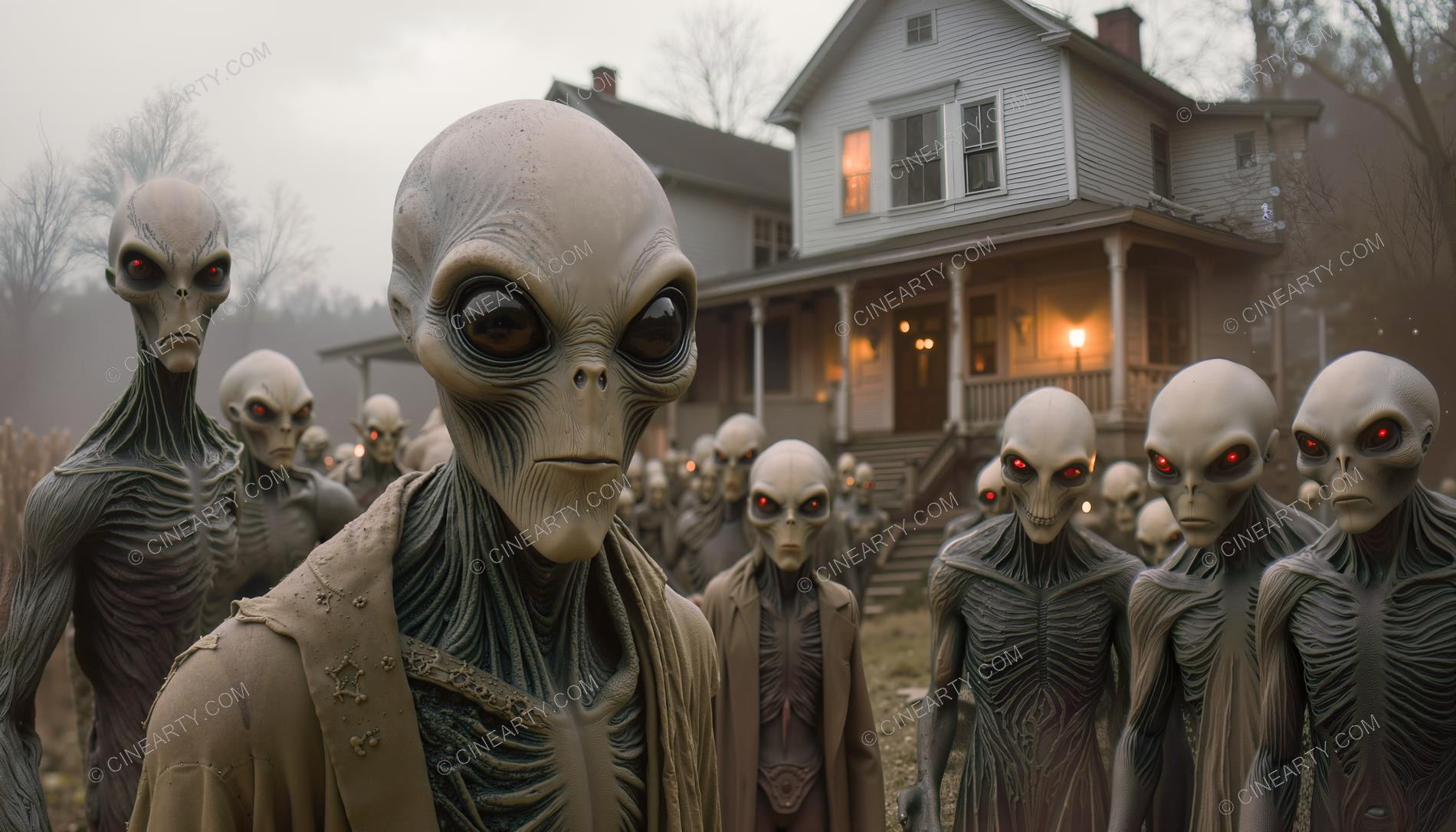 Aliens Classic Humanoids Take Over Earth 19795