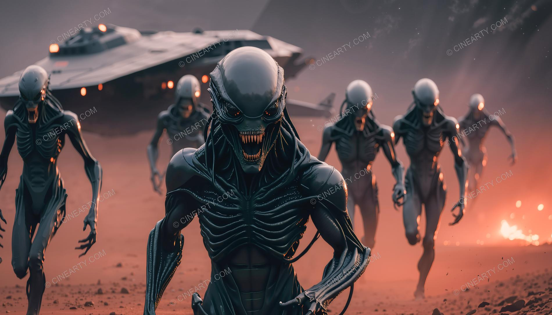 Aliens Classic Humanoids Take Over Earth 72194