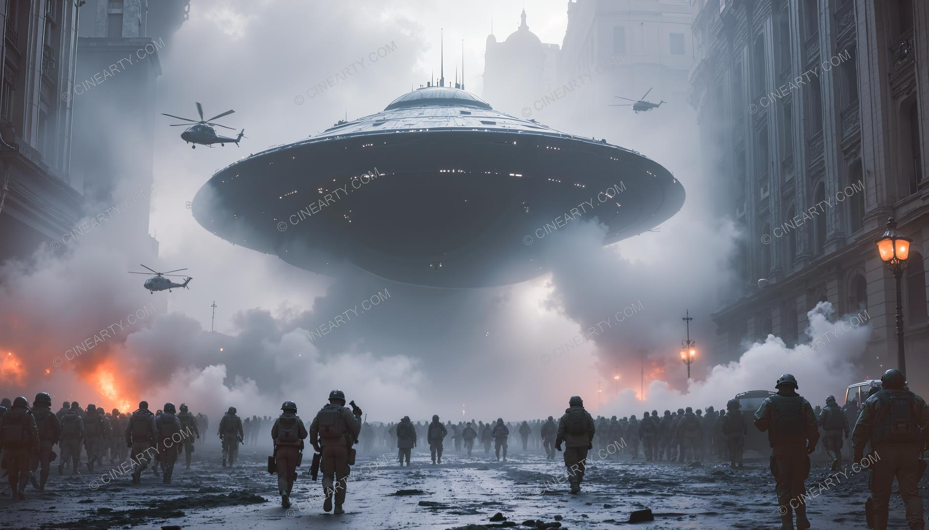 Army vs Flying Saucers in Cities 46744