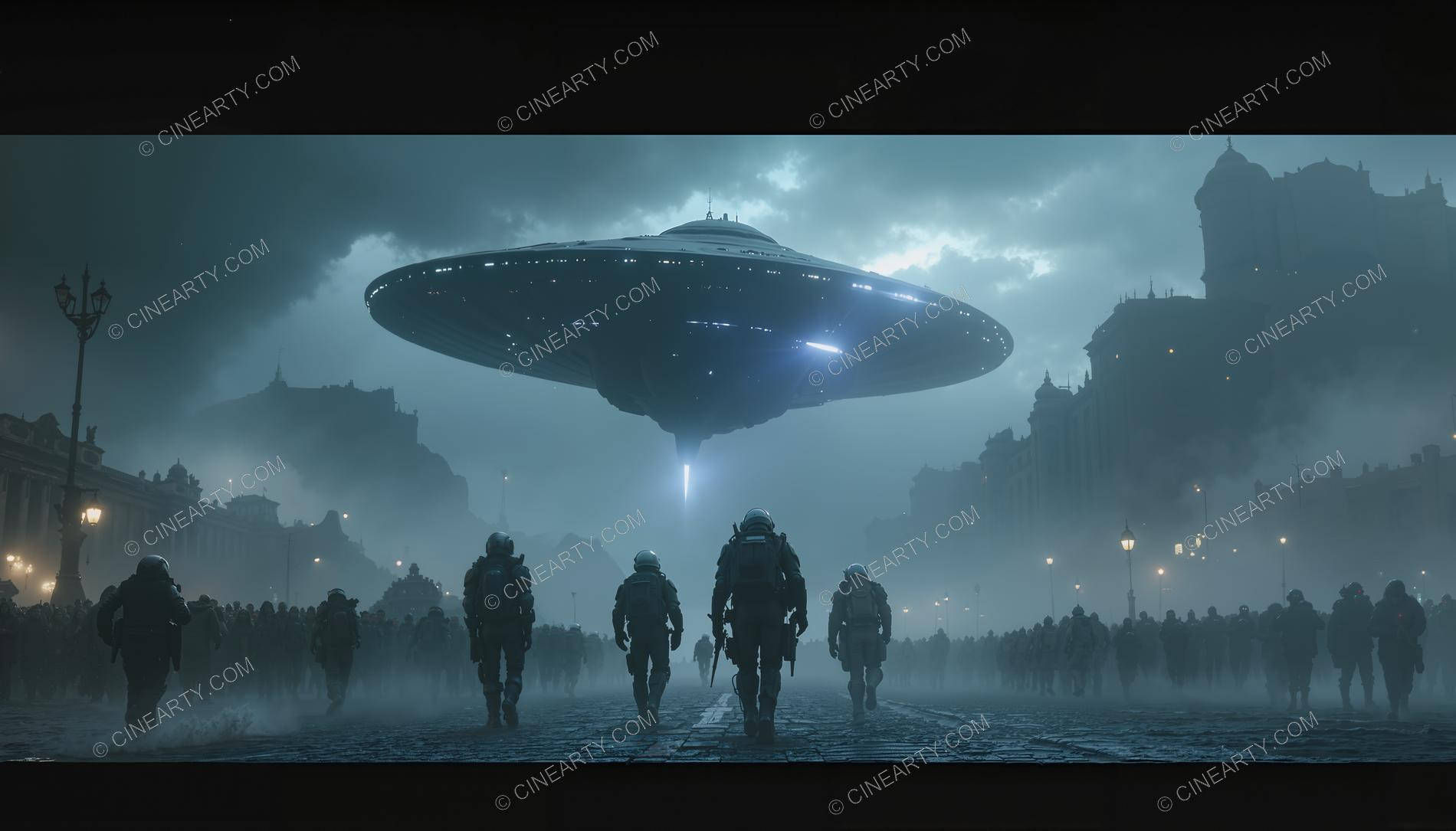 Army vs Flying Saucers in Cities 12373