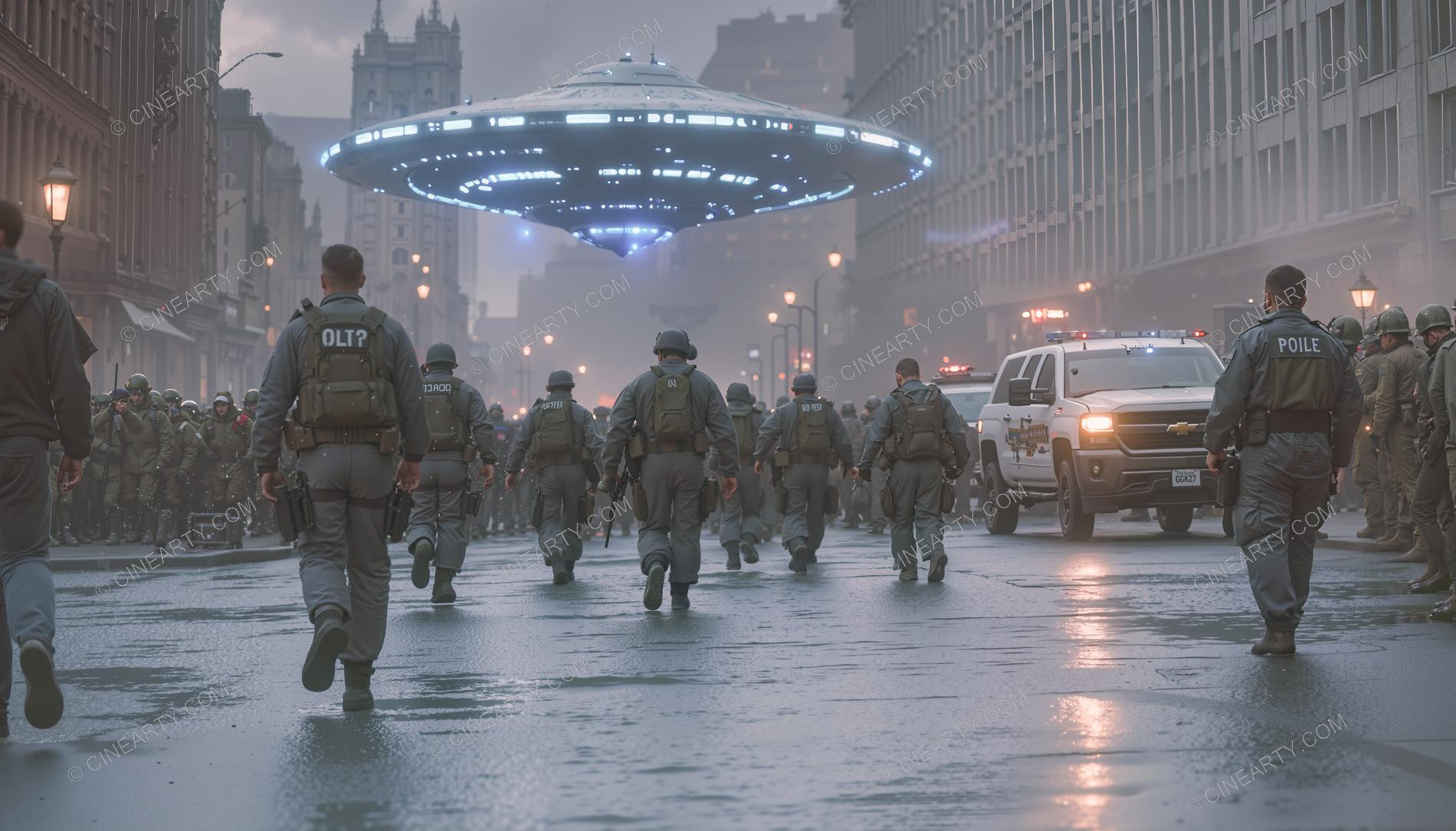 Army vs Flying Saucers in Cities 64883