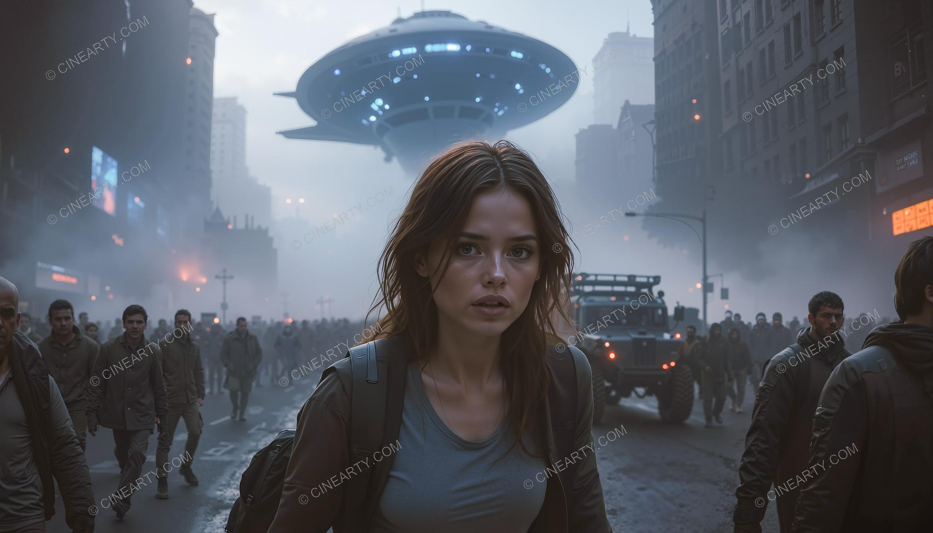 Flying Saucers Kills City Residents 21358