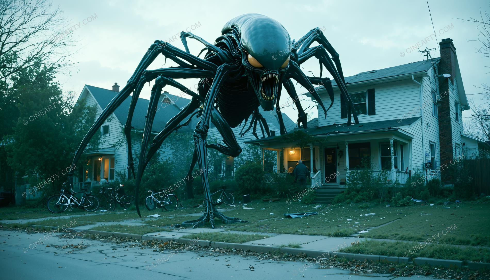 Giant Aliens Destroy a Town 85539