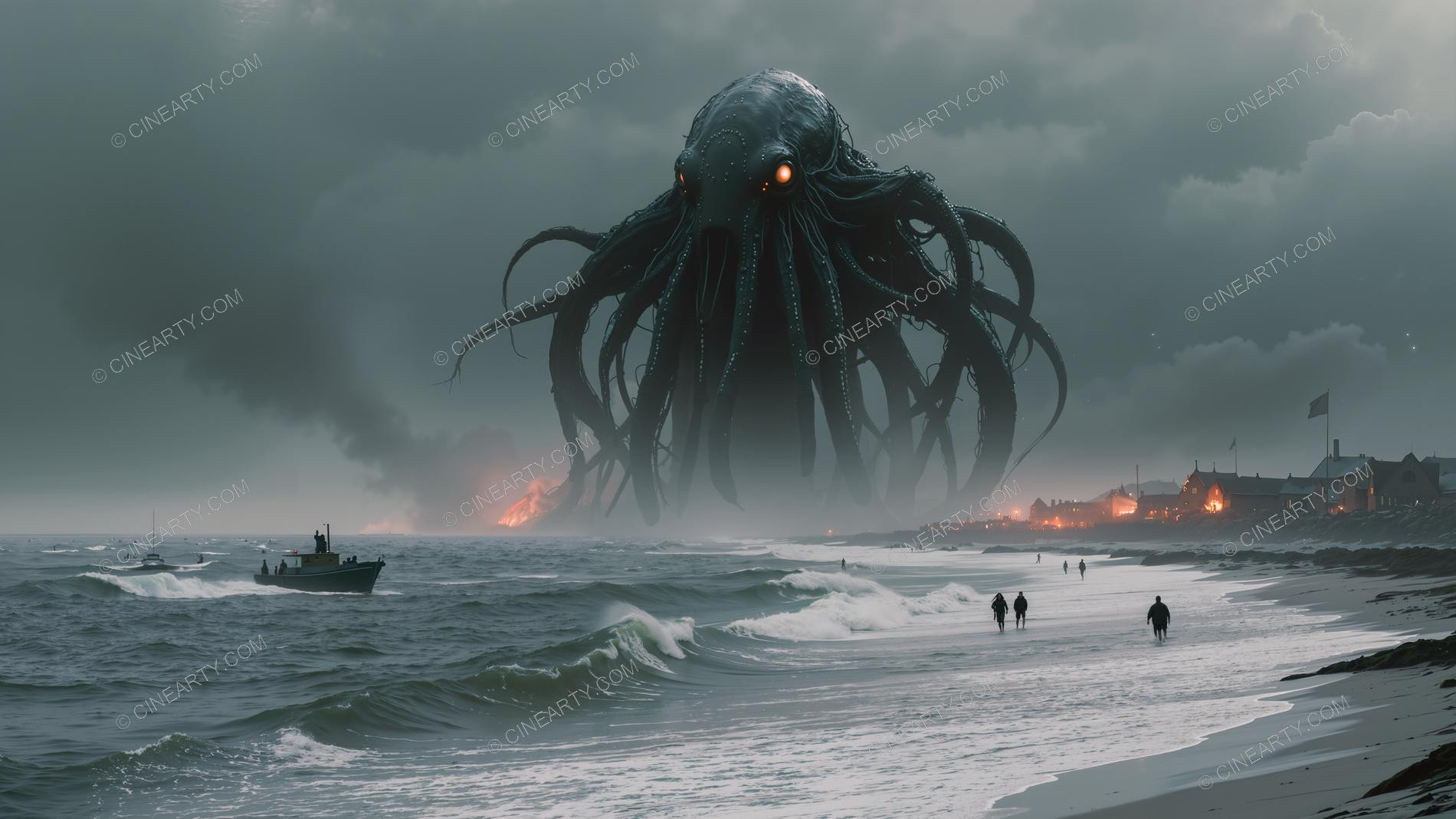 Giant Cephalopod Aliens in Town 16083