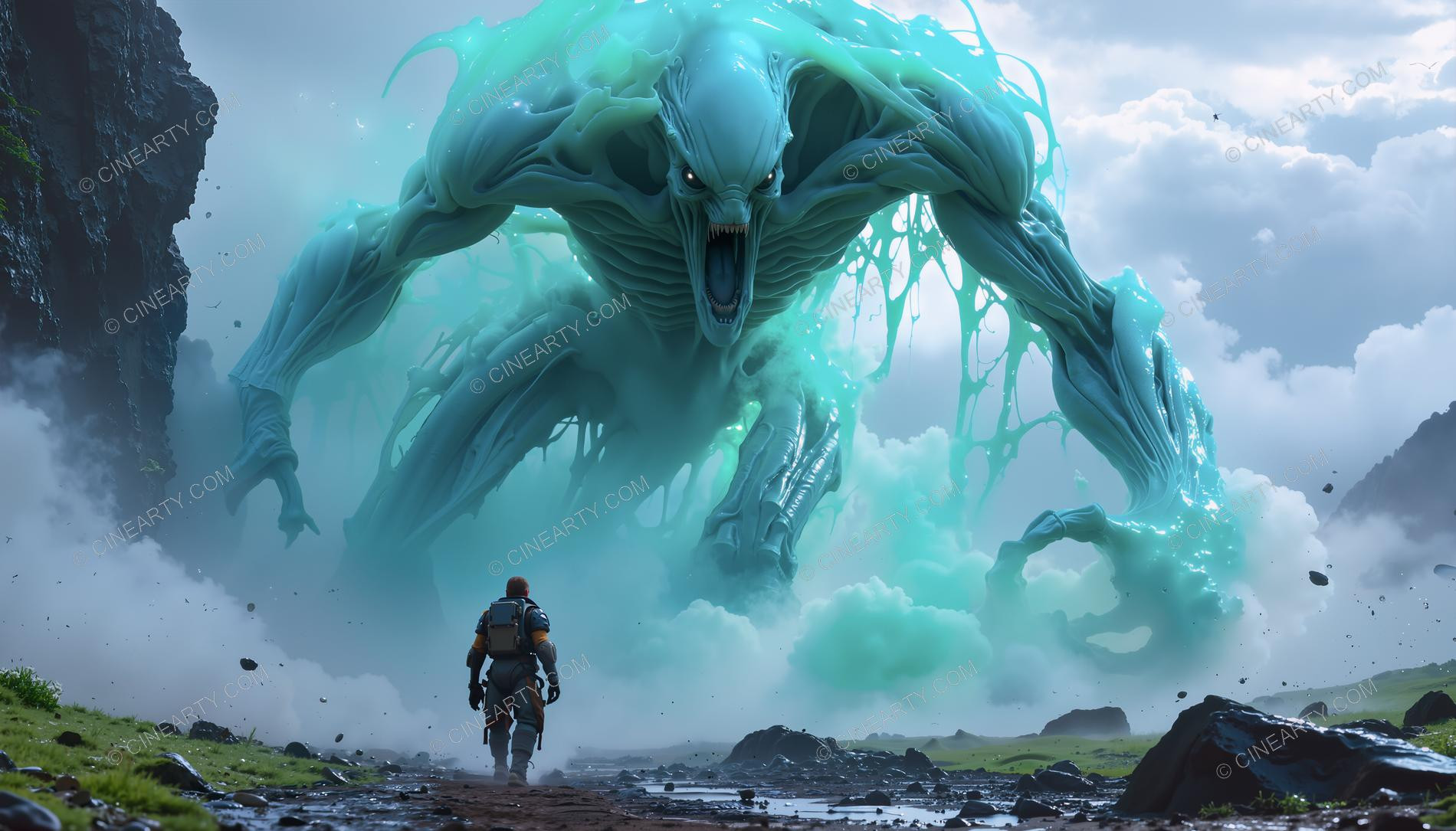 Alien Green Monsters 07218