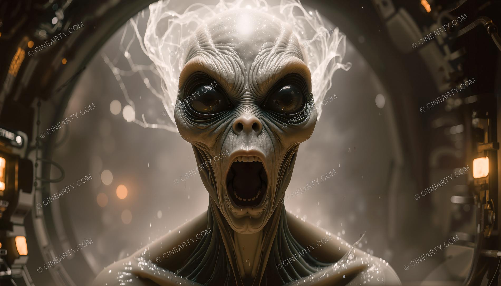 Classic Alien Humanoid Portrait 15598